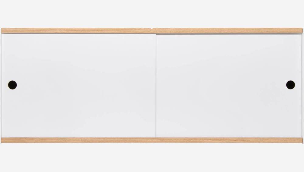 White and oak big closed modular storage rack - Design by Kasch Kasch