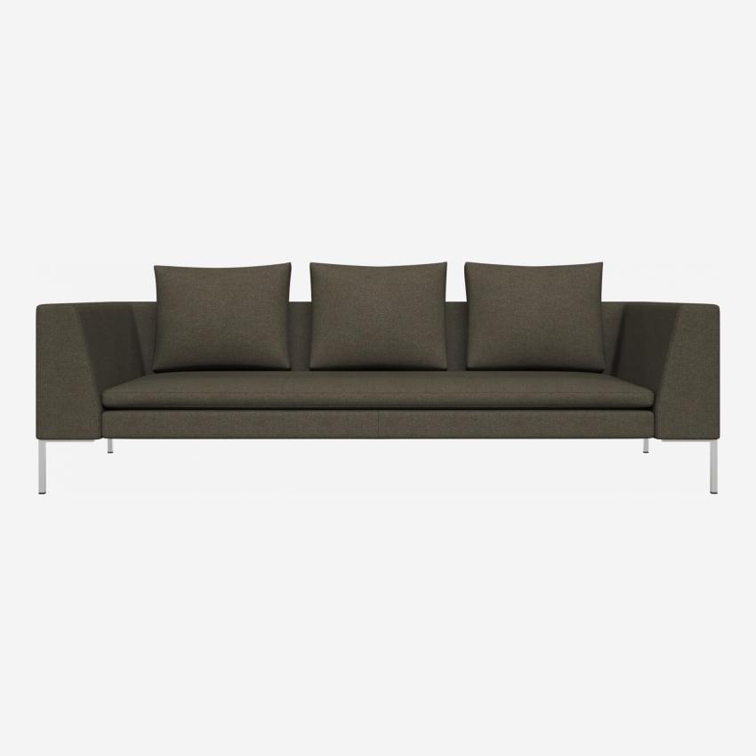 3 seater sofa in Lecce fabric, slade grey