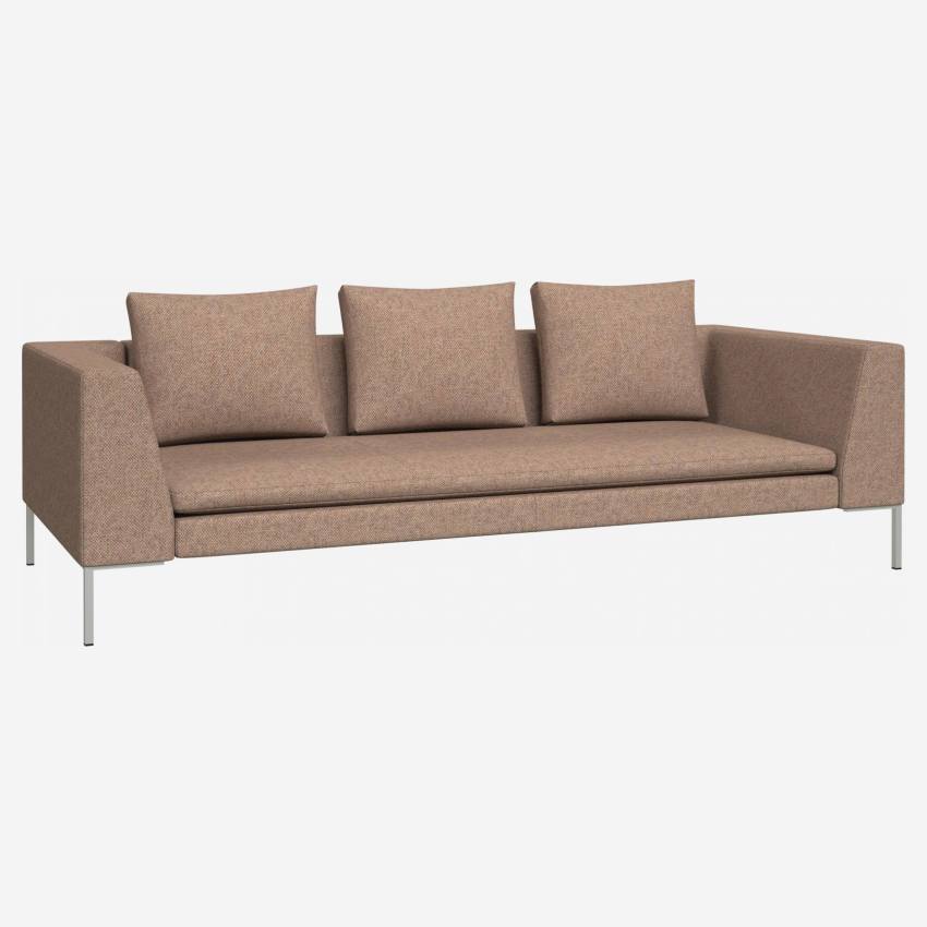 3 seater sofa in Bellagio fabric, passion orange