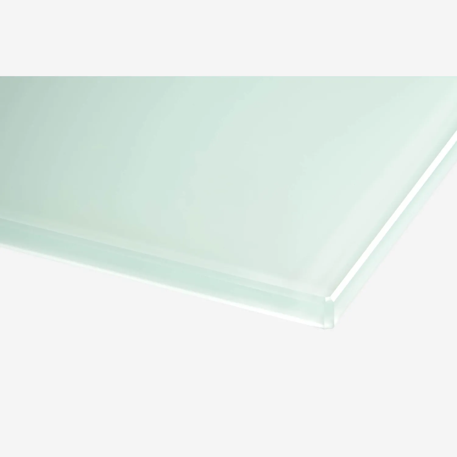 Plateau de table en verre trempé - Transparent - 160 x 80 cm