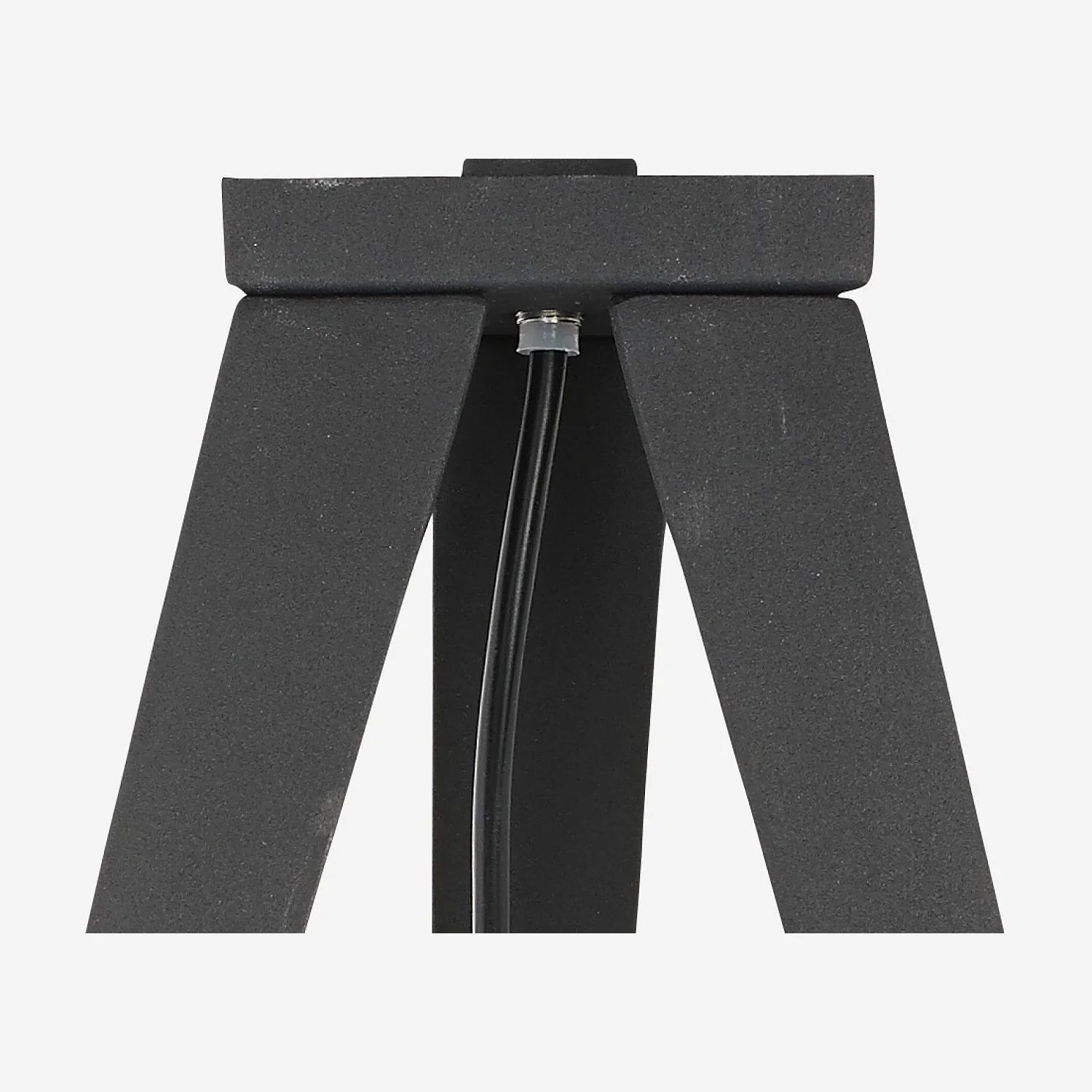 Base lampada in metallo laccato - Nero - 50cm - 4