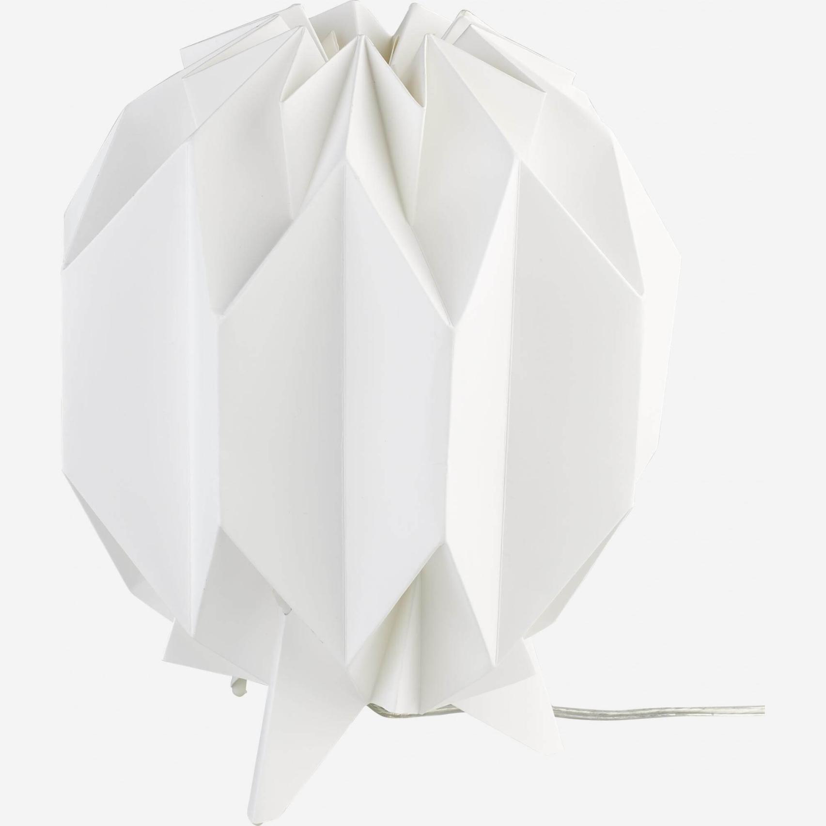 White paper 28cm table lamp