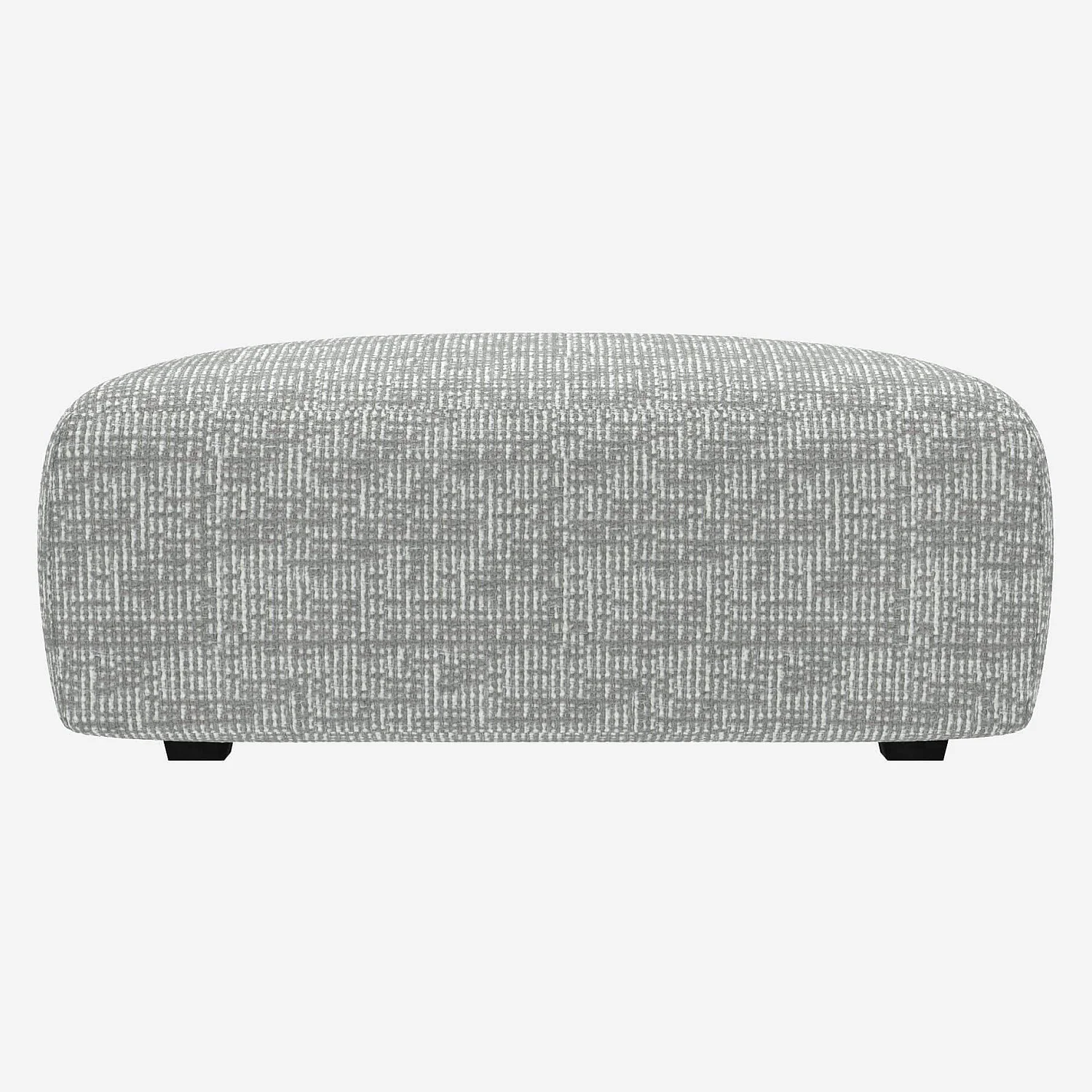 Repose-pieds en tissu Alba - Gris brume - 2