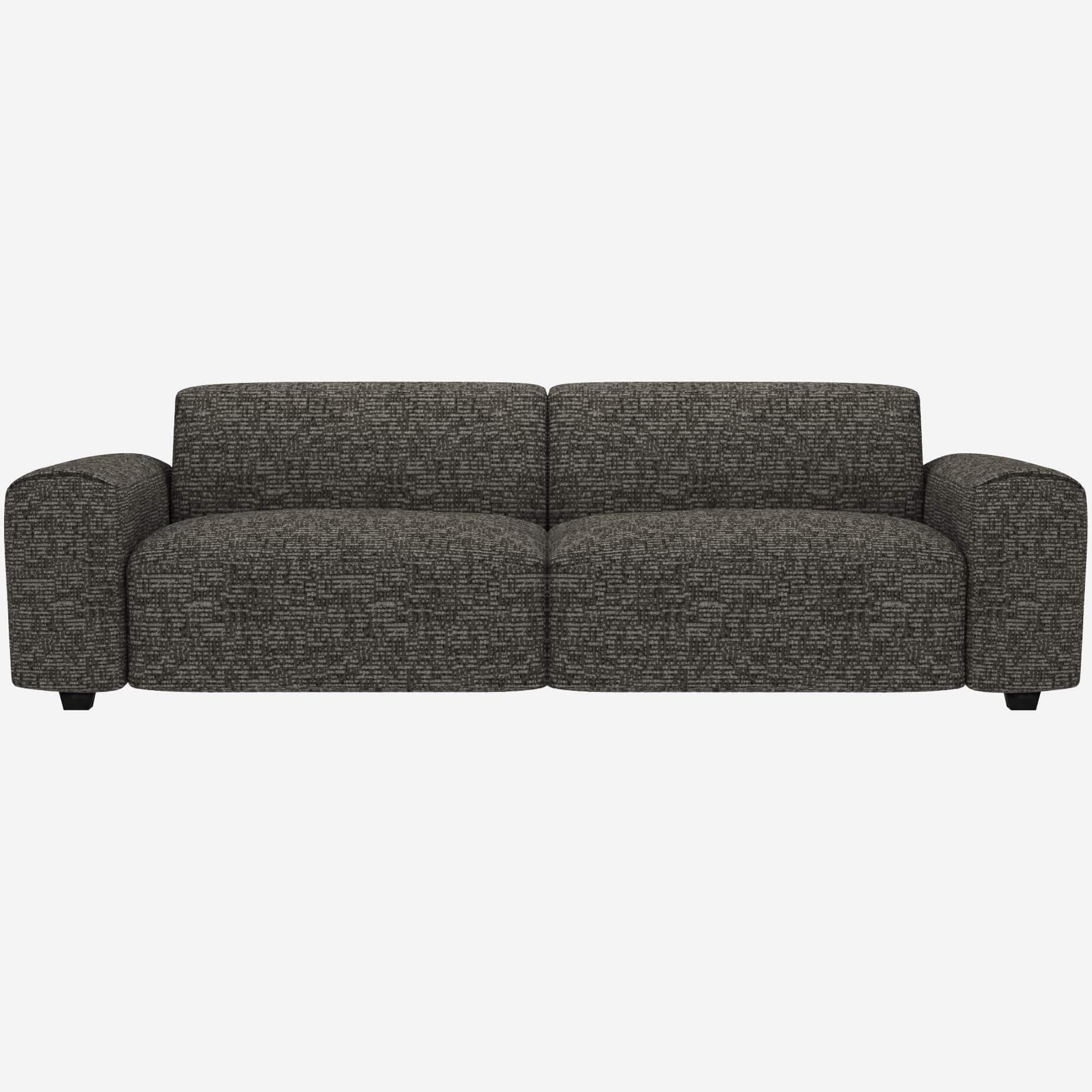 4-Sitzer-Sofa aus Alba-Stoff - Schiefergrau 