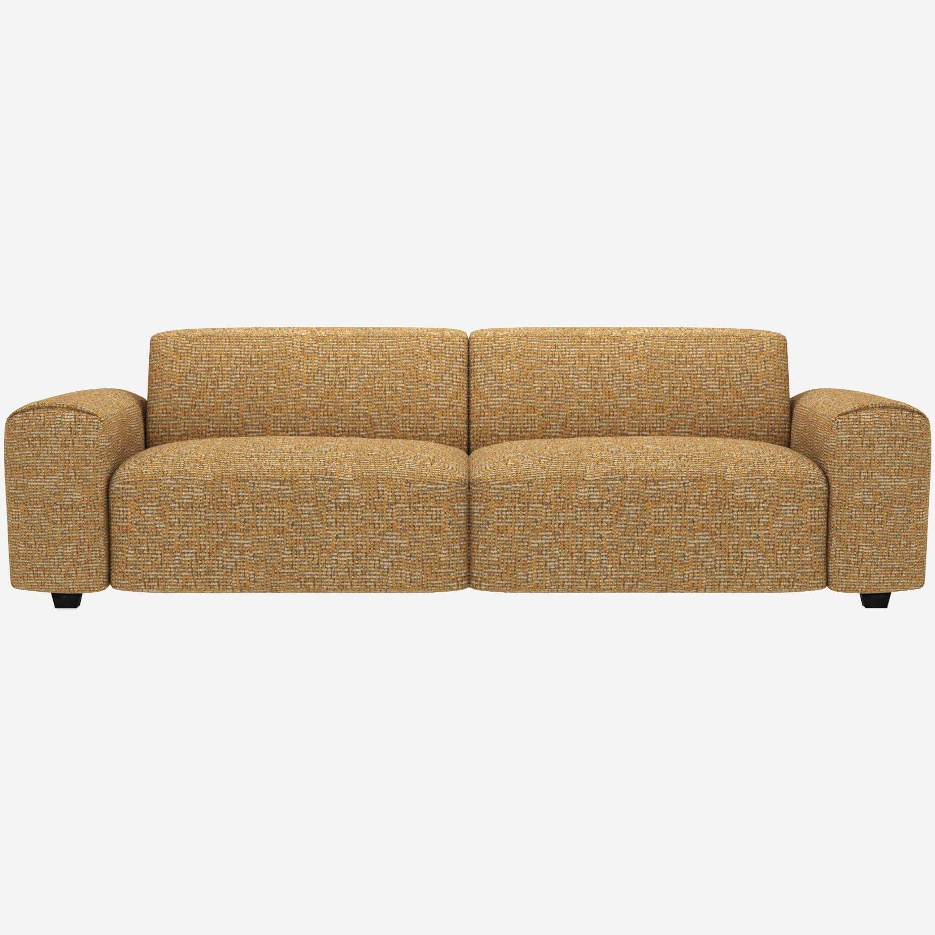 4-Sitzer-Sofa aus Alba-Stoff - Sonnengelb