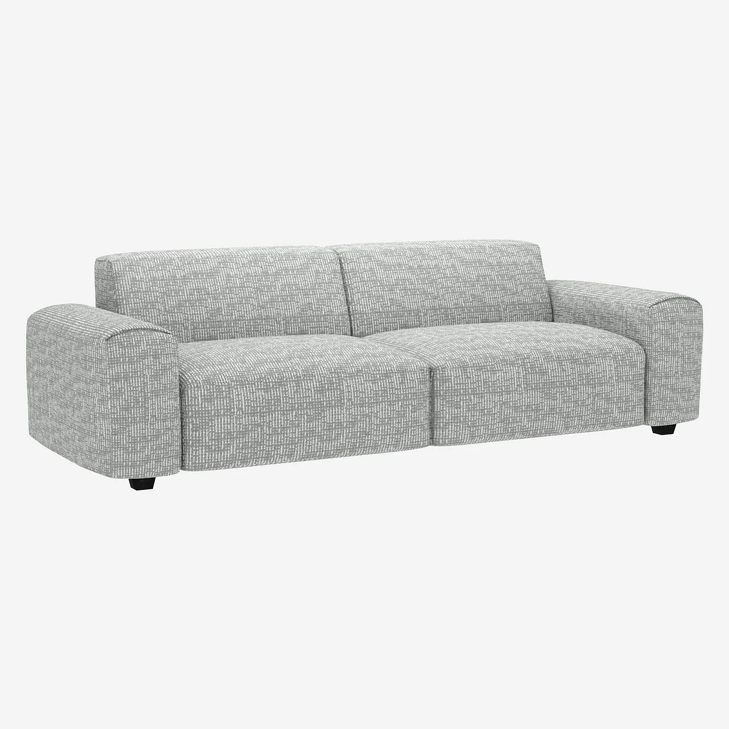 Canapé 4 places en tissu Alba - Gris brume - 2