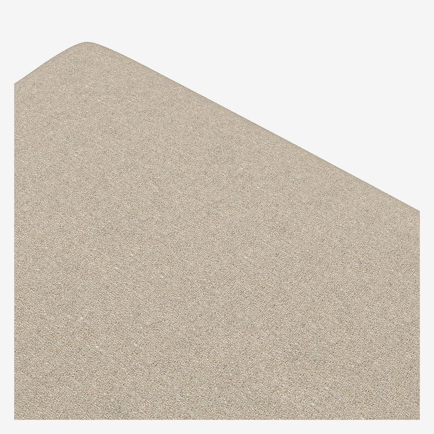 Repose-pieds en tissu Lucca - Blanc mastic - 2