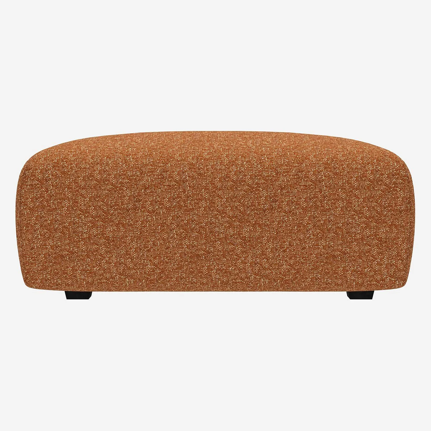 Repose-pieds en tissu Lucca - Marron noisette - 2