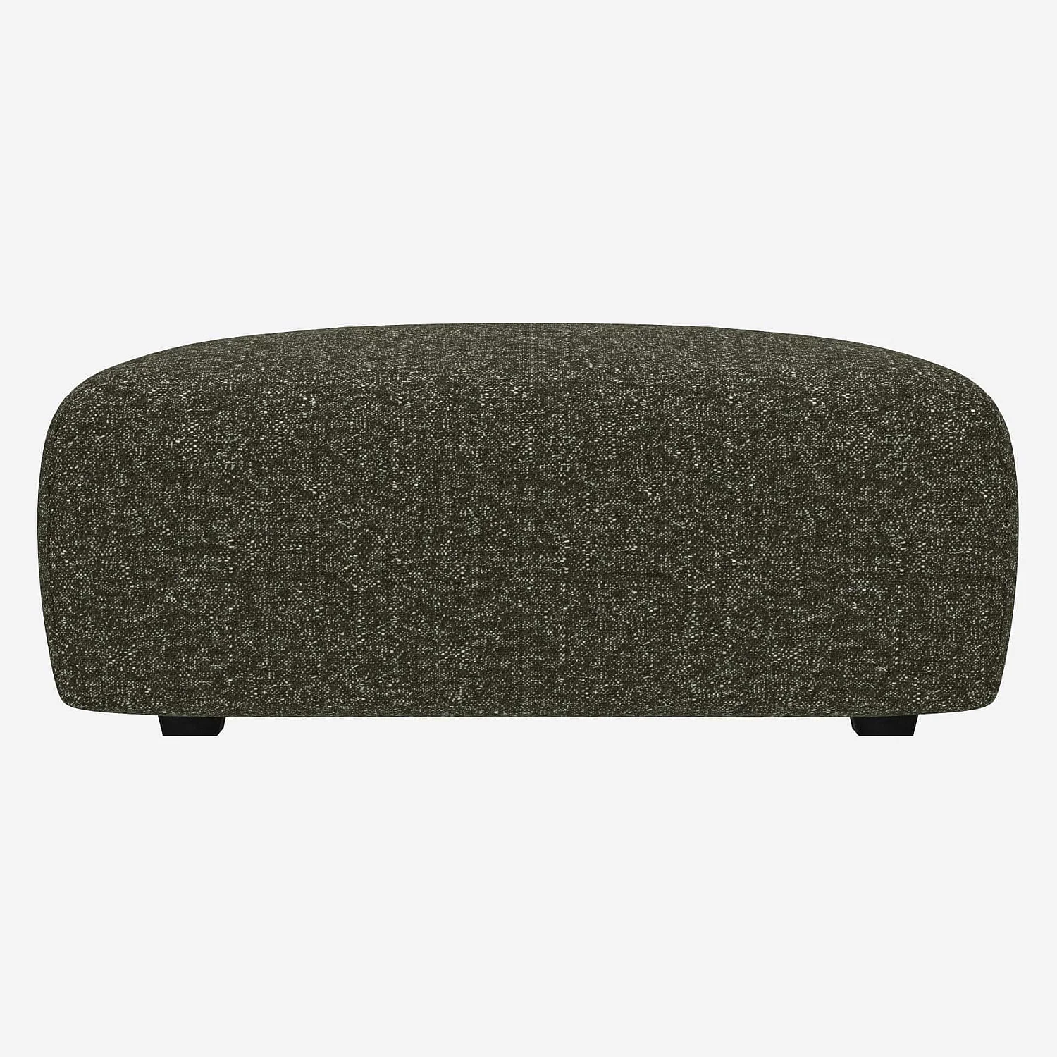 Repose-pieds en tissu Lucca - Vert mousse - 2