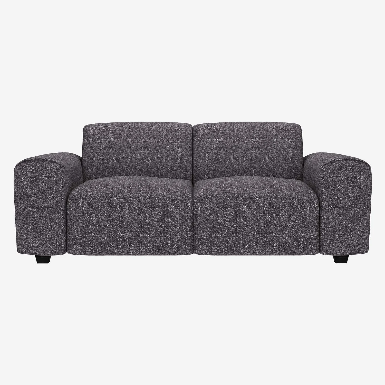 Canapé 2 places en tissu Lucca - Bleu zingué - 1