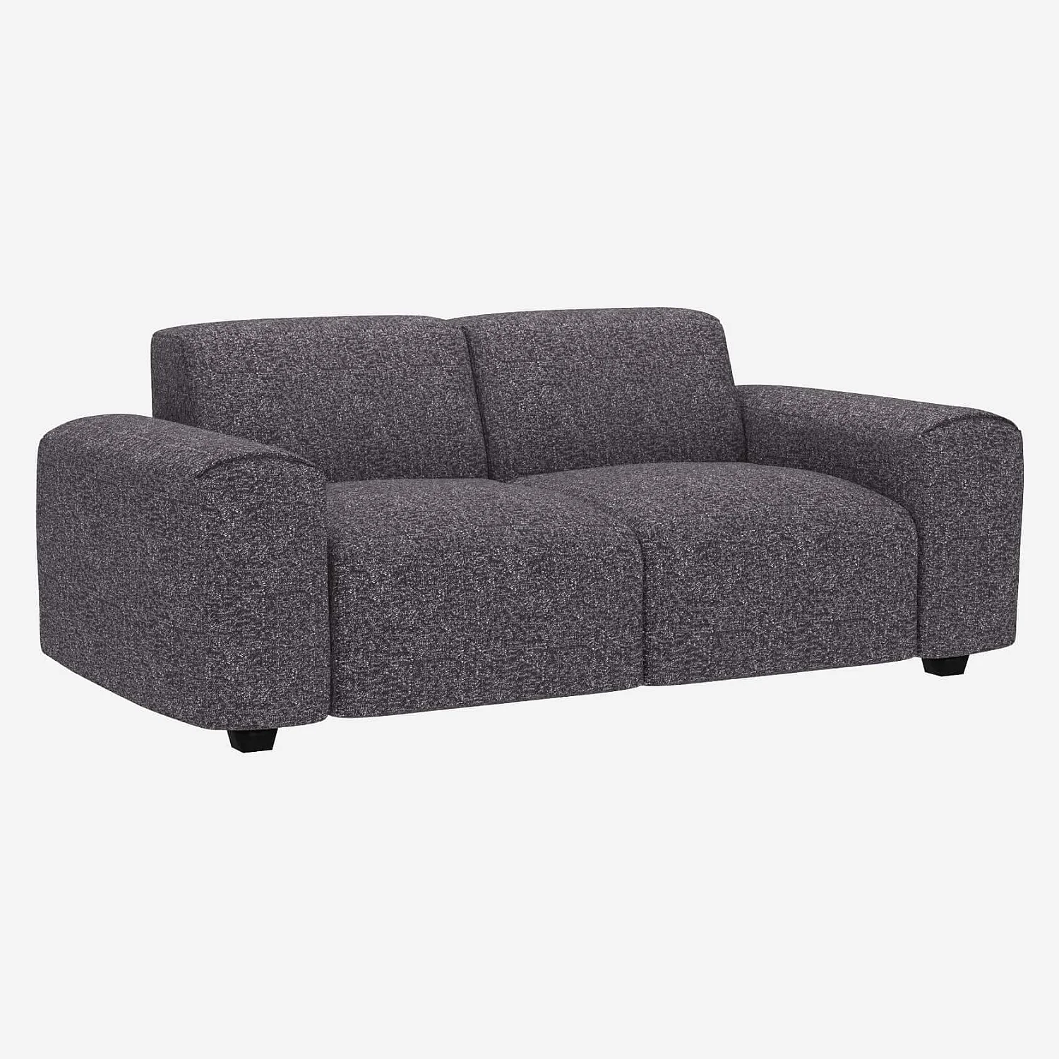 Canapé 2 places en tissu Lucca - Bleu zingué - 2