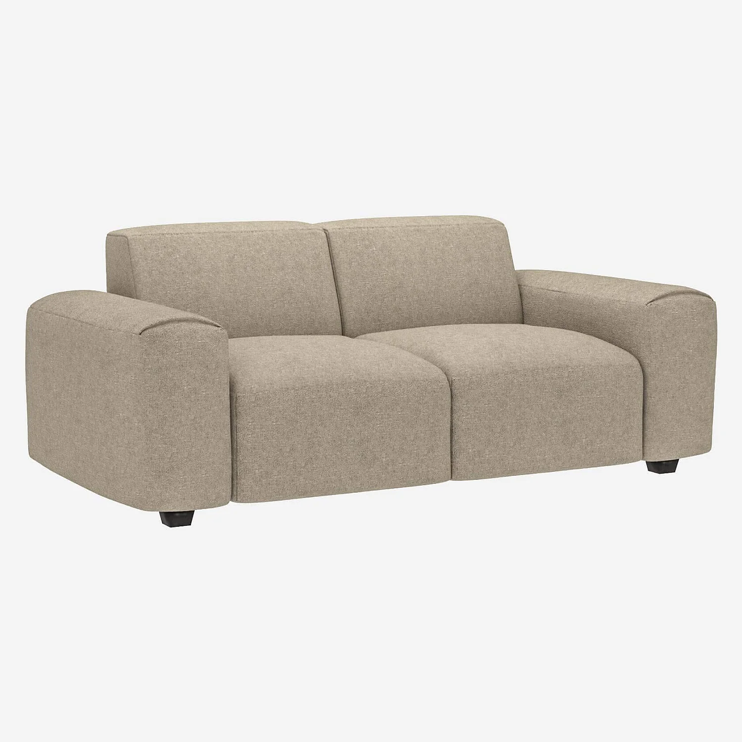 Canapé 2 places en tissu Lucca - Blanc mastic - 2