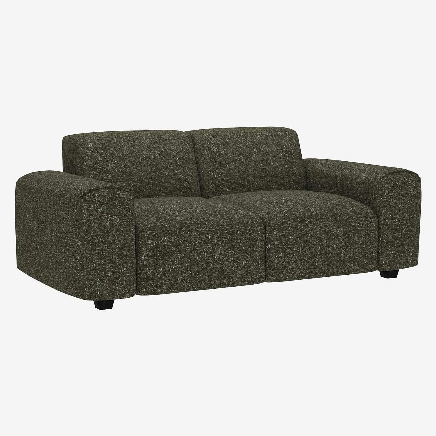 Canapé 2 places en tissu Lucca - Vert mousse - 2