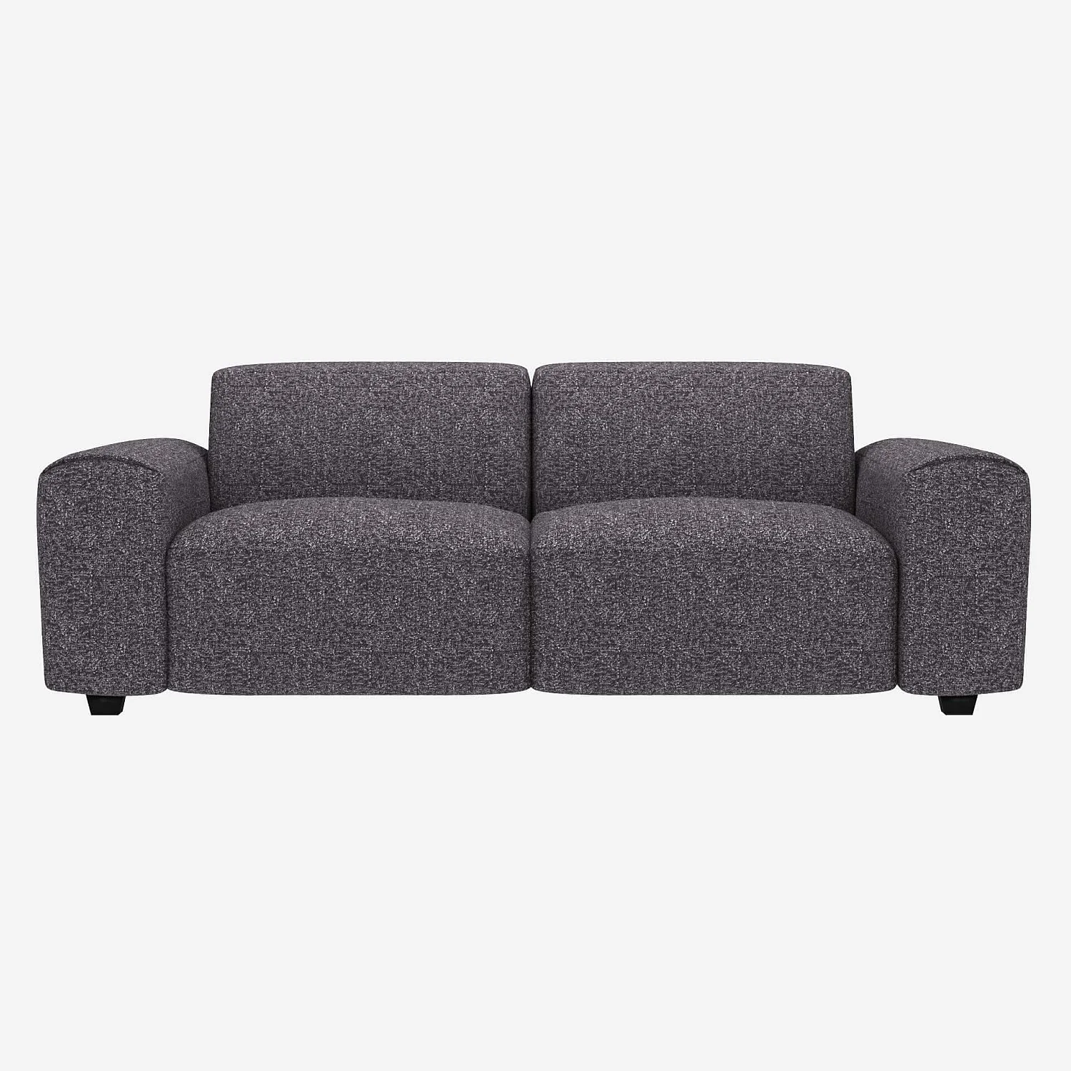3-Sitzer-Sofa aus Lucca-Stoff - Zinkblau - 1