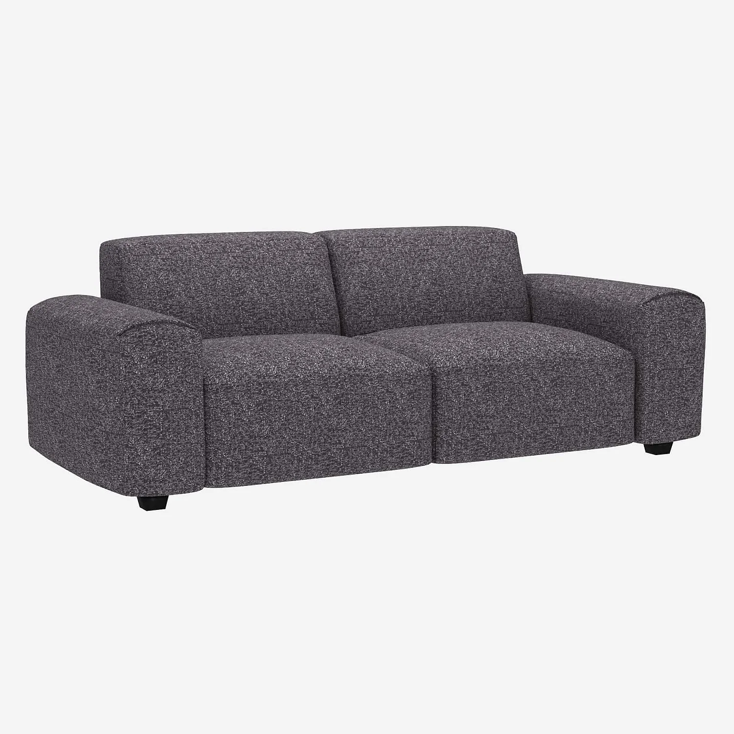 3-Sitzer-Sofa aus Lucca-Stoff - Zinkblau - 2