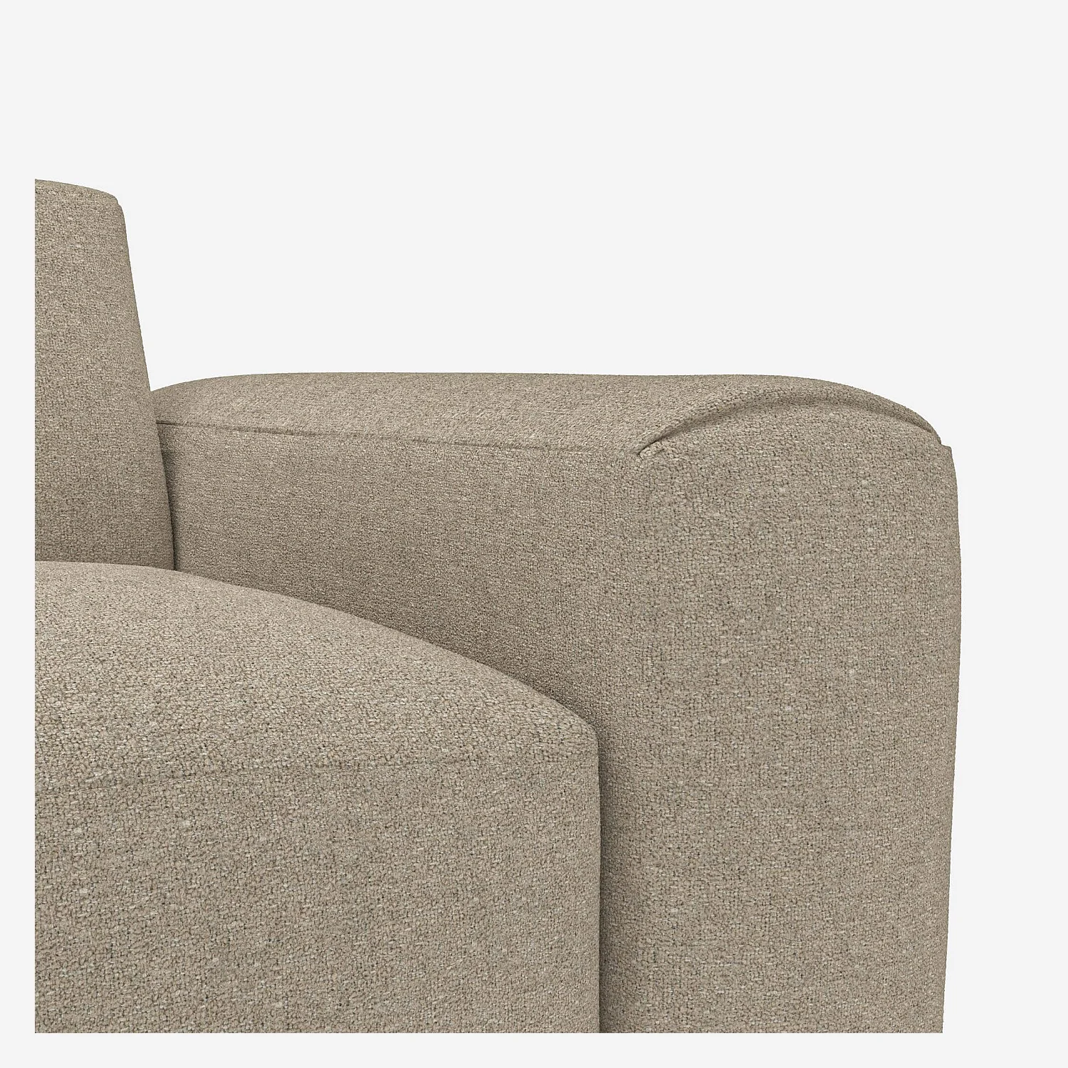 Divano a 3 posti in tessuto Lucca - Bianco mastice - 2