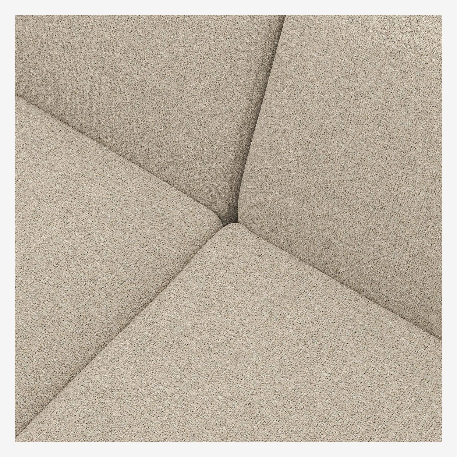 Divano a 3 posti in tessuto Lucca - Bianco mastice - 4