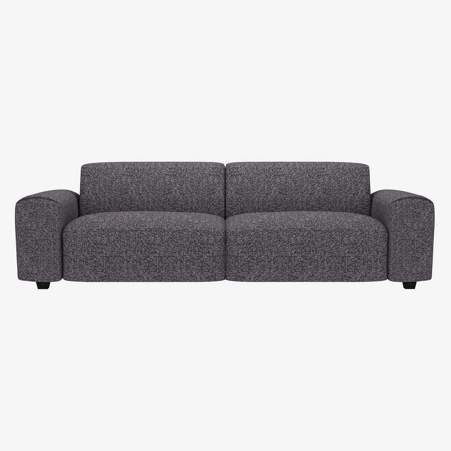 4-Sitzer-Sofa aus Lucca-Stoff - Zinkblau - 1