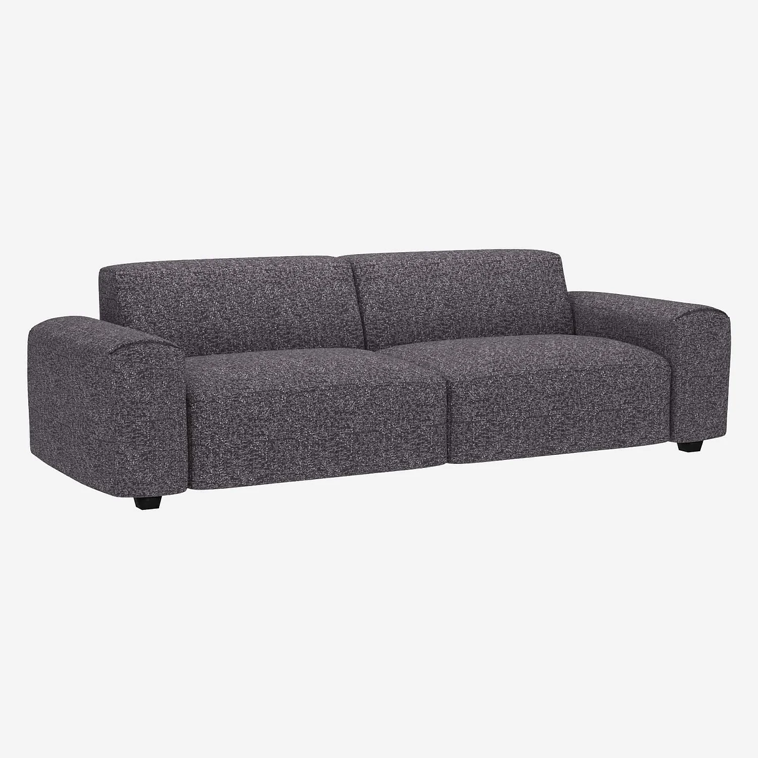 4-Sitzer-Sofa aus Lucca-Stoff - Zinkblau - 2