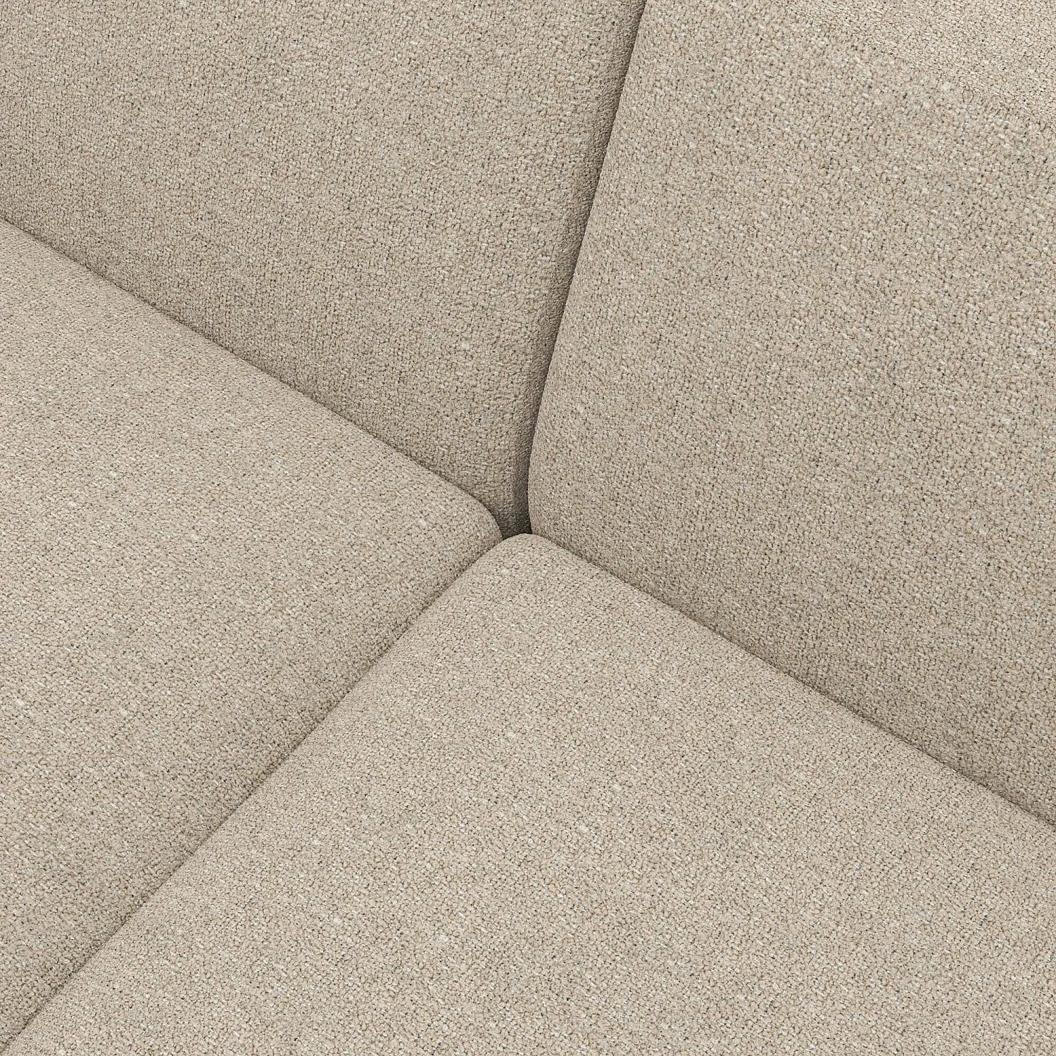 4-Sitzer-Sofa aus Lucca-Stoff - Acrylweiß - 3