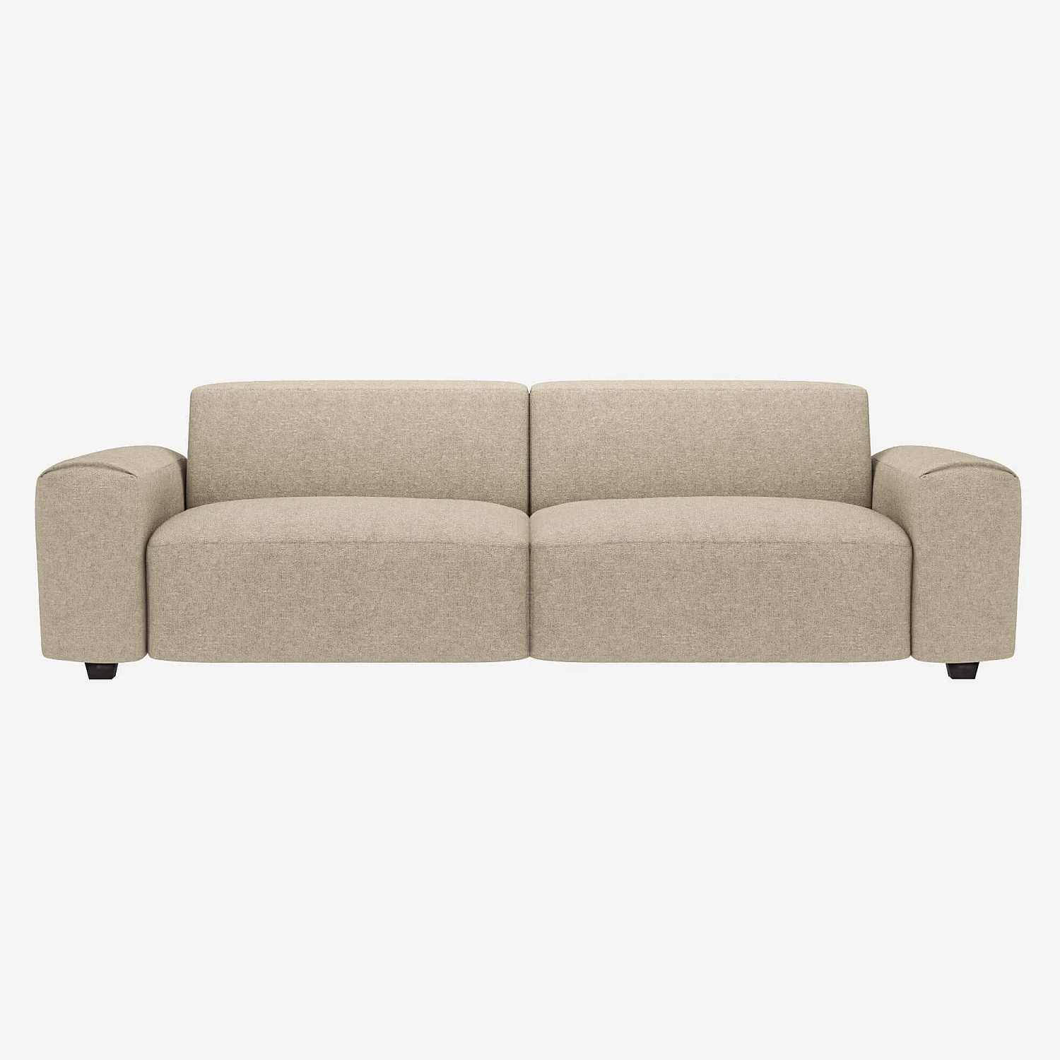 4-Sitzer-Sofa aus Lucca-Stoff - Acrylweiß - 1