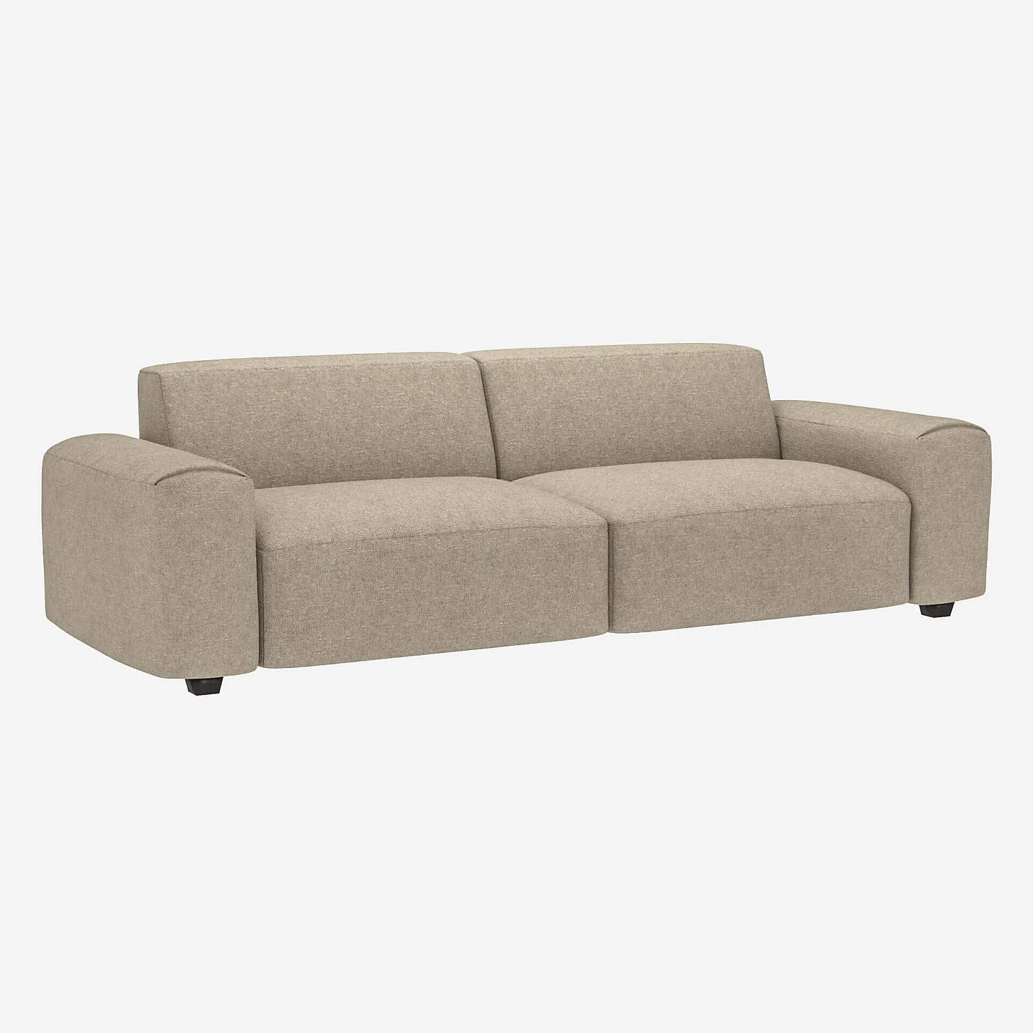 4-Sitzer-Sofa aus Lucca-Stoff - Acrylweiß - 4