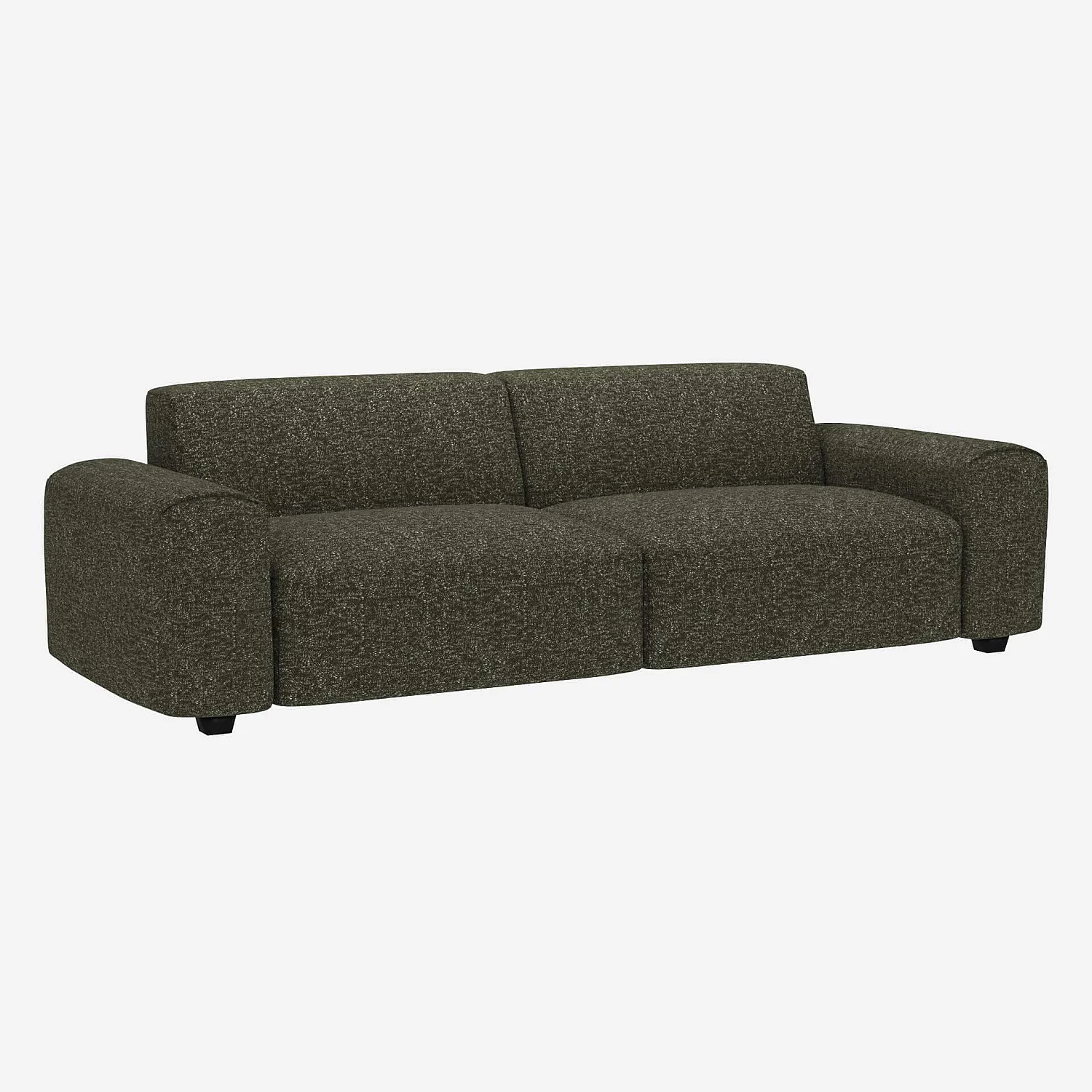 4-Sitzer-Sofa aus Lucca-Stoff - Moosgrün - 2