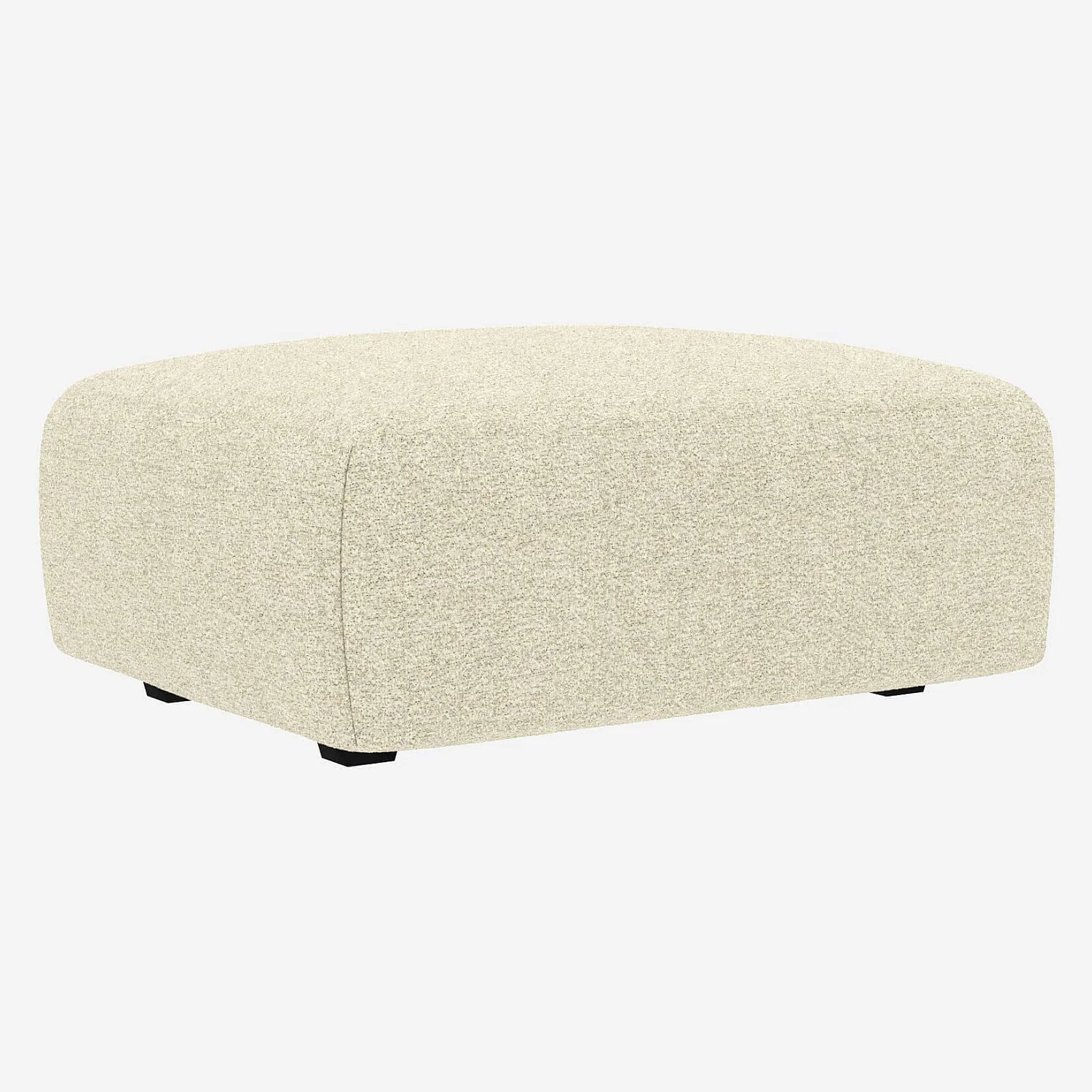 Repose-pieds en tissu Venezia - Blanc craie - 1