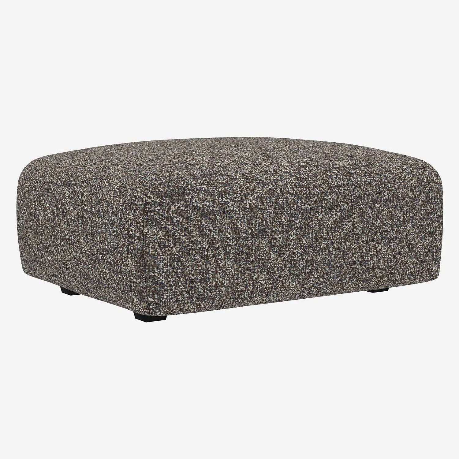 Poggiapiedi in tessuto Venezia - Blu zinco - 1