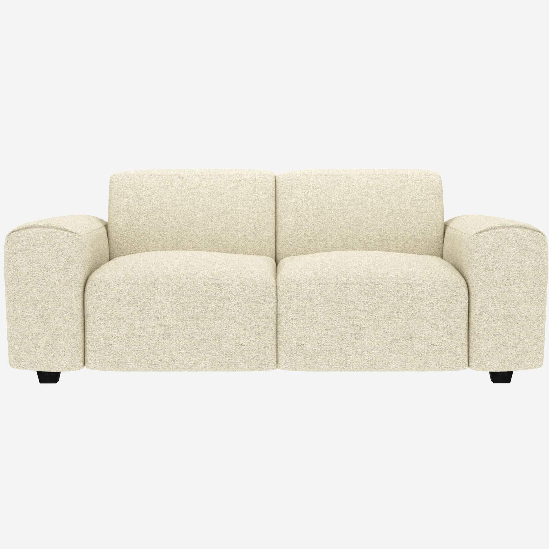 2-Sitzer-Sofa aus Venezia-Stoff - Kreideweiß