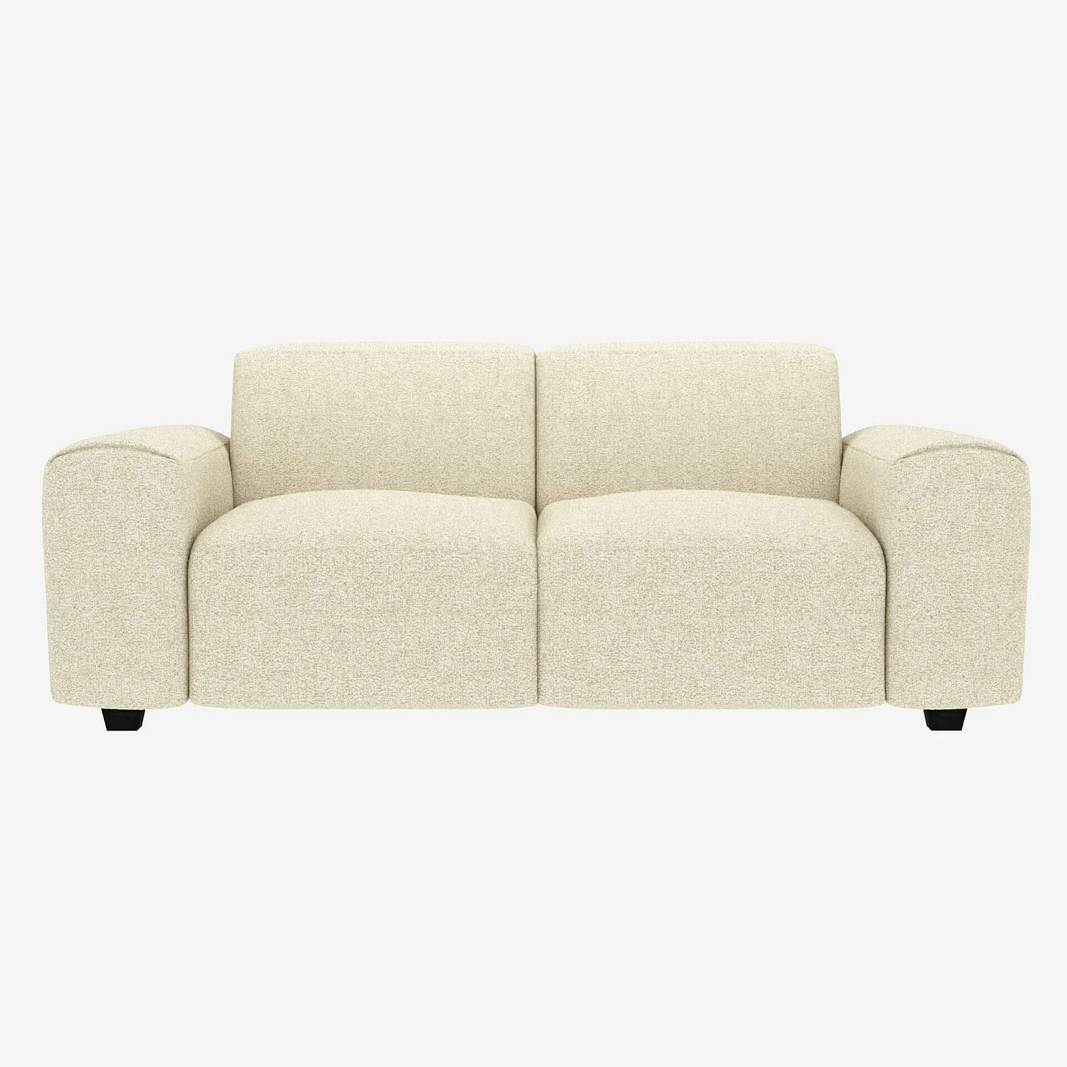 Canapé 2 places en tissu Venezia - Blanc craie - 1