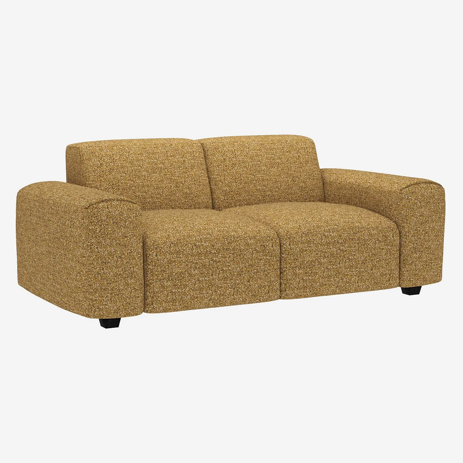 Canapé 2 places en tissu Venezia - Jaune épice - 2