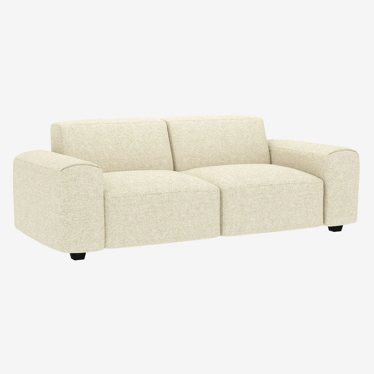 3-zitsbankstoffen Venezia - Krijtwit - 2