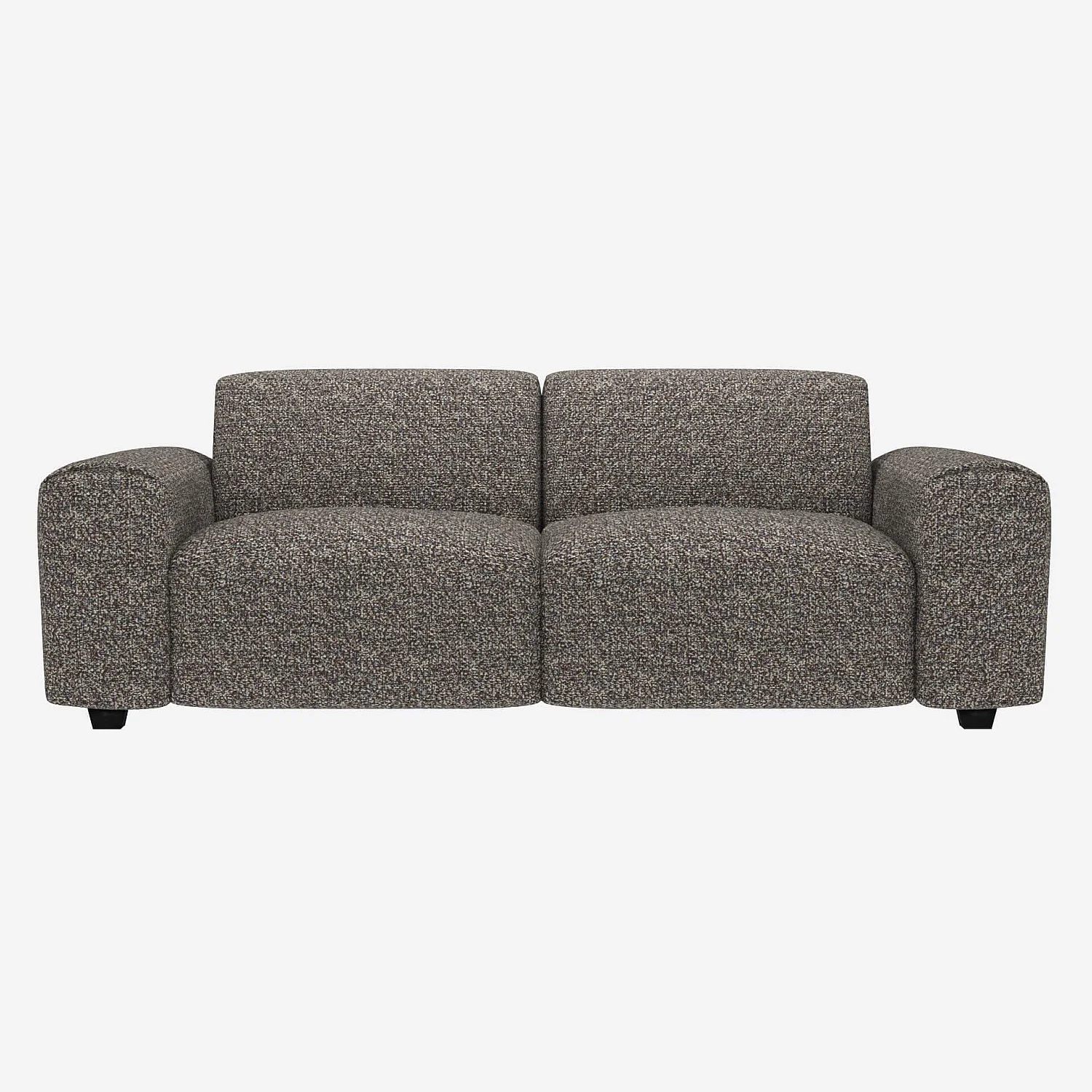 3-Sitzer-Sofa aus Venezia-Stoff - Zinkblau - 1