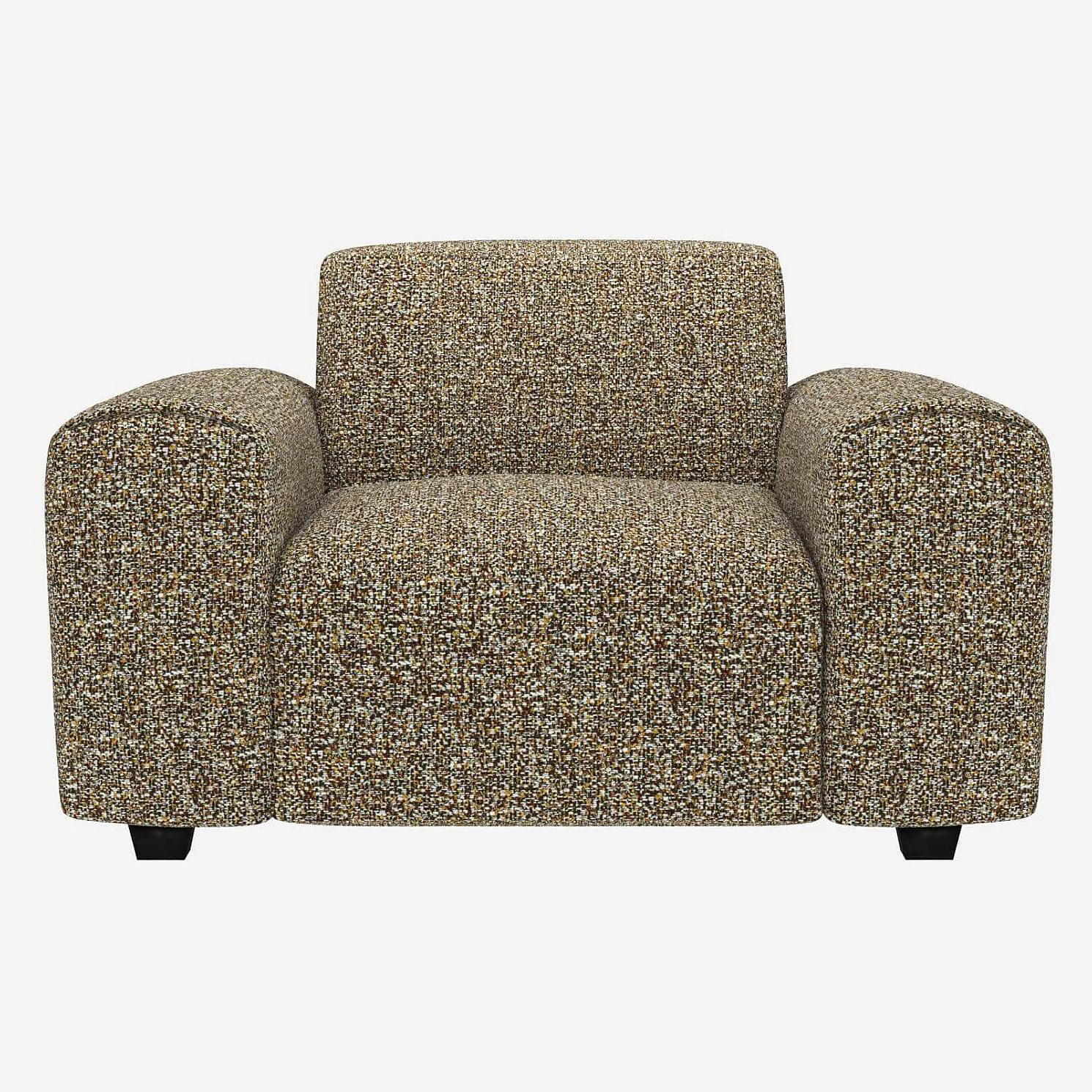 Fauteuil en tissu Venezia - Vert lichen - 1