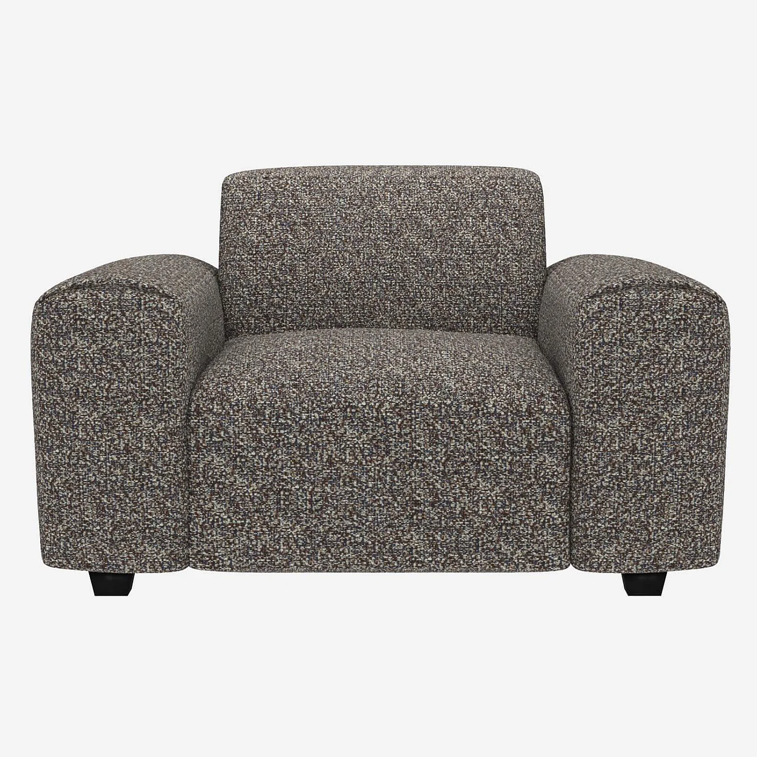 Fauteuil en tissu Venezia - Bleu zingué - 1