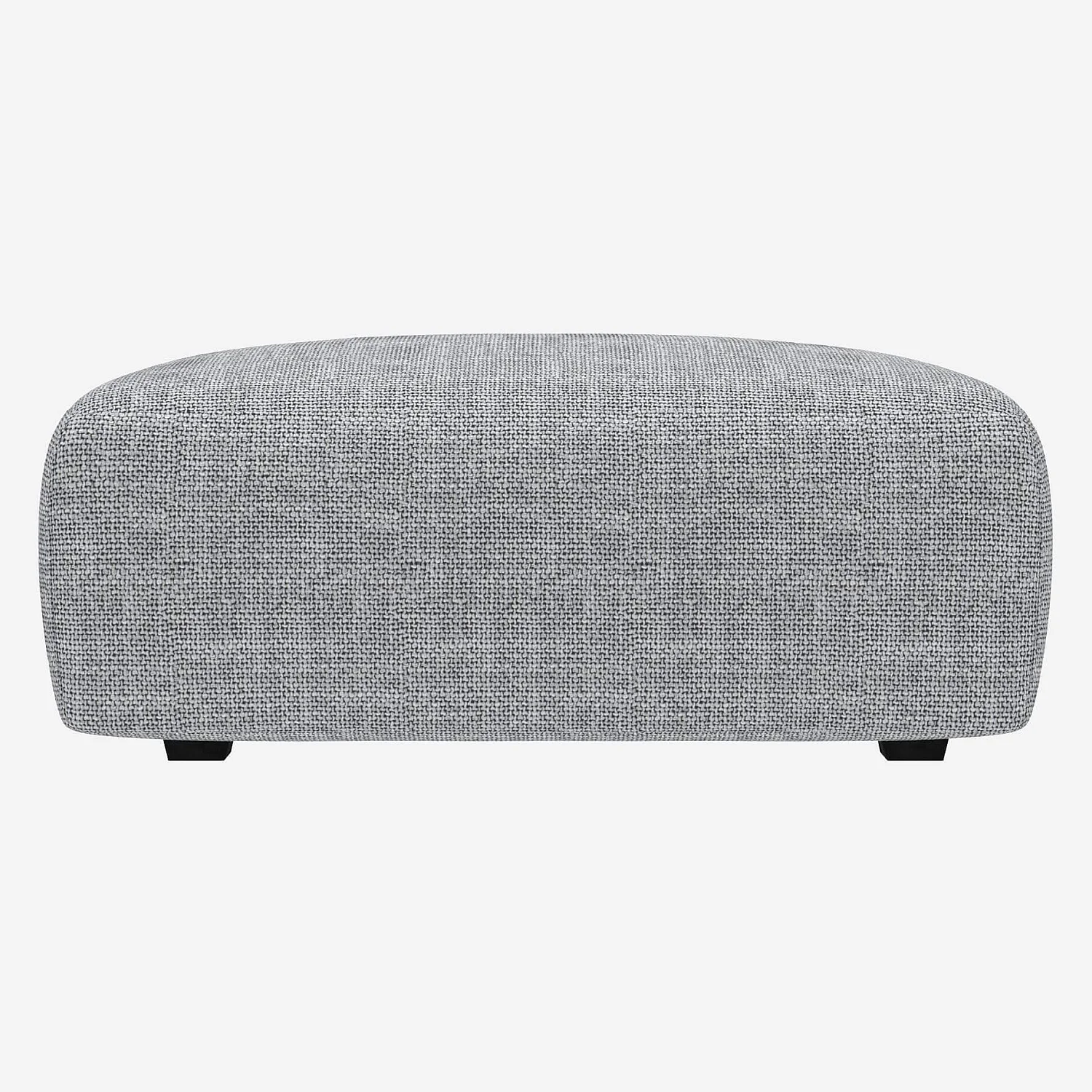 Repose-pieds en tissu Melina - Gris asphalte - 2