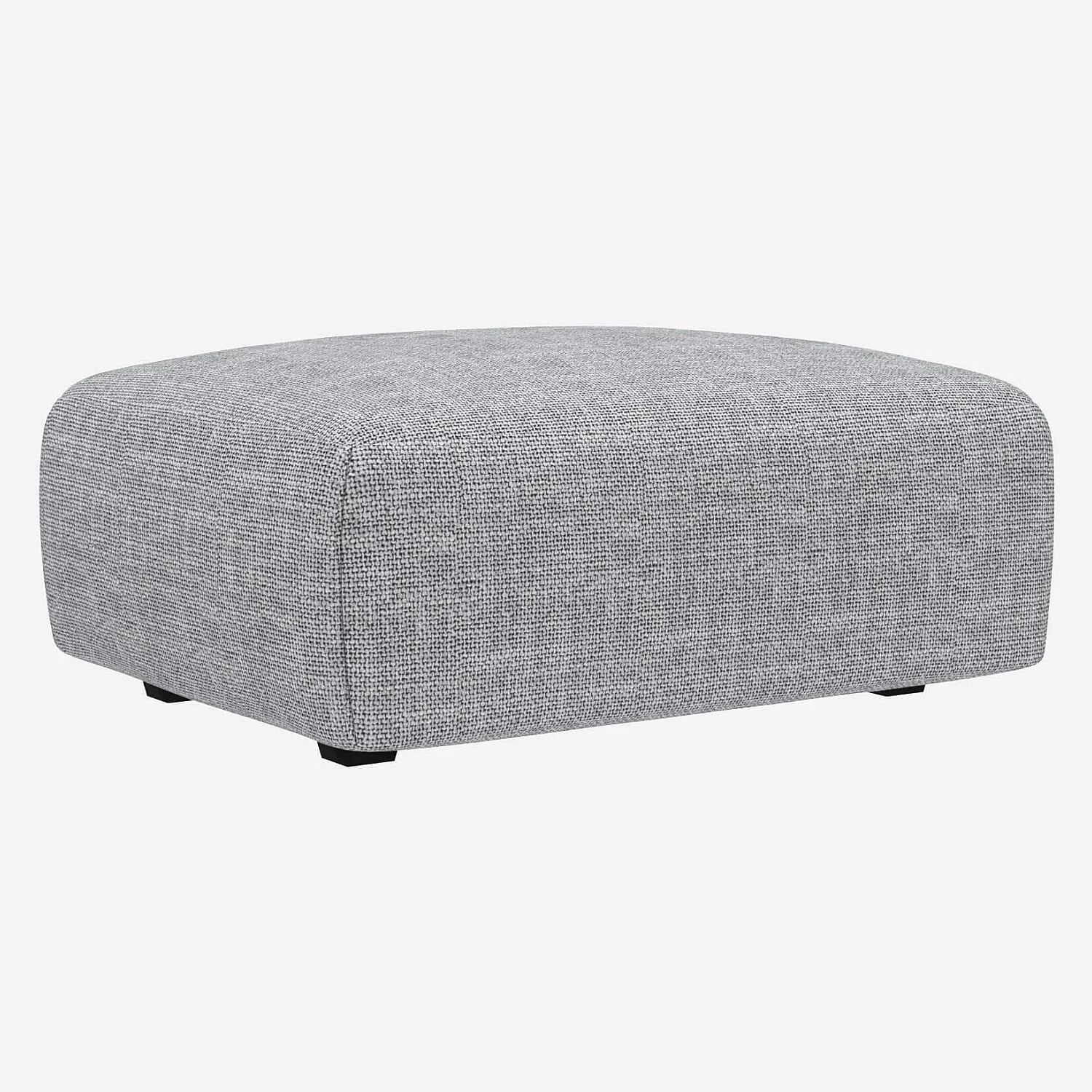 Repose-pieds en tissu Melina - Gris asphalte - 1