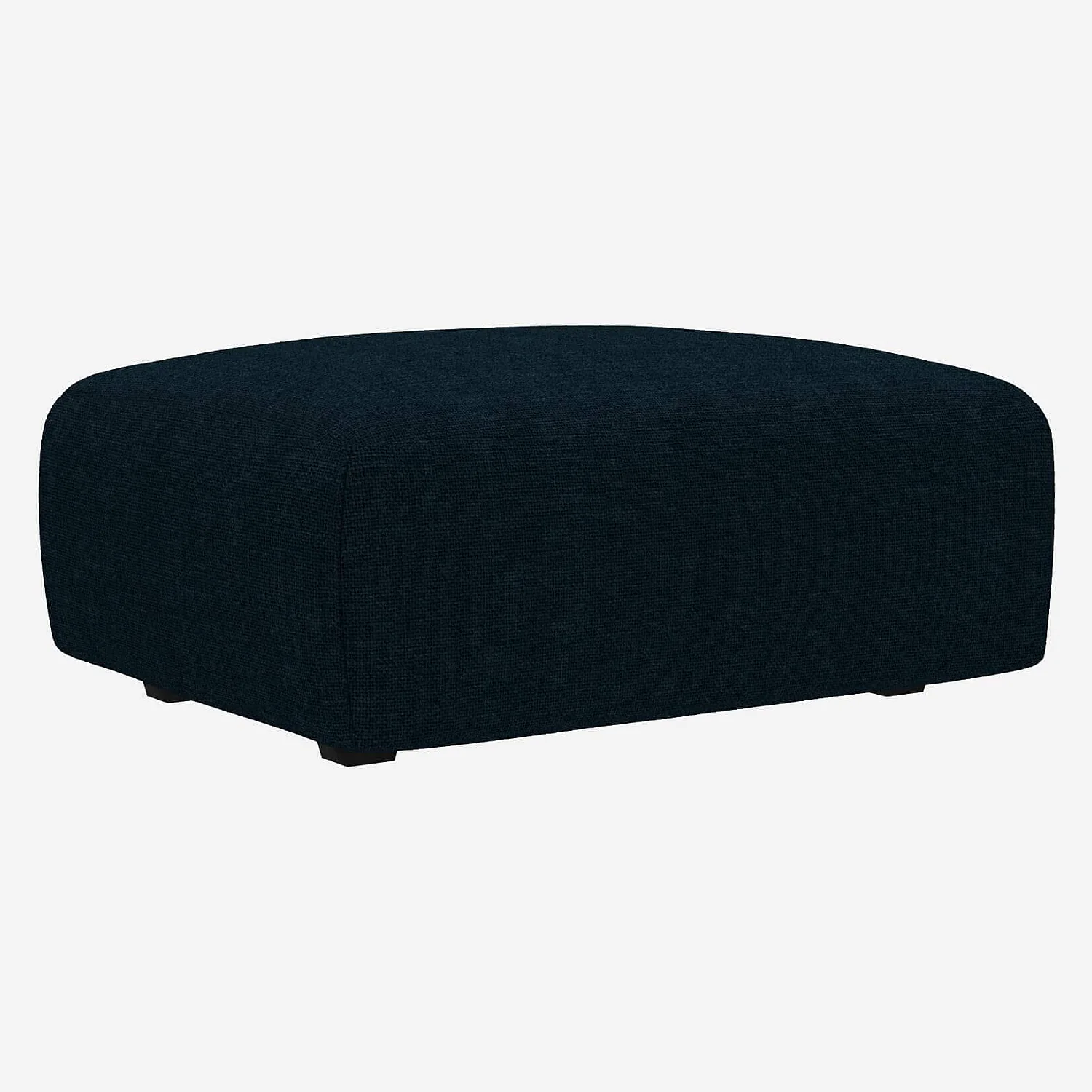 Repose-pieds en tissu Melina - Bleu encre - 1