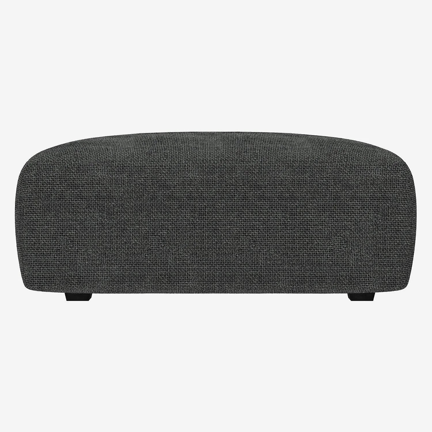 Repose-pieds en tissu Melina - Gris ardoise  - 2