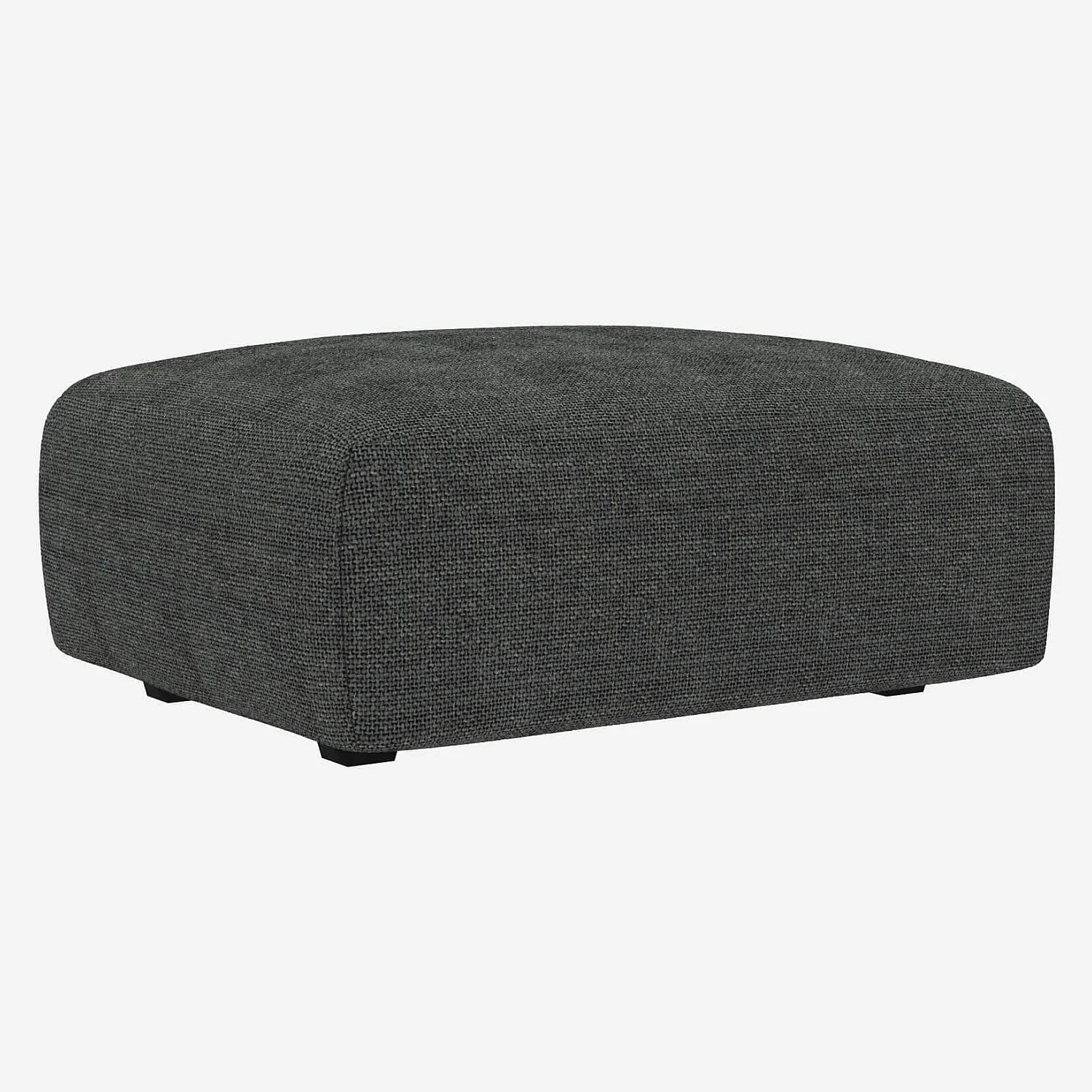 Repose-pieds en tissu Melina - Gris ardoise  - 1