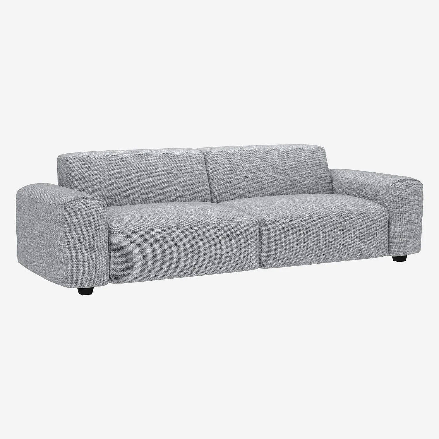 Canapé 4 places en tissu Melina - Gris asphalte - 2