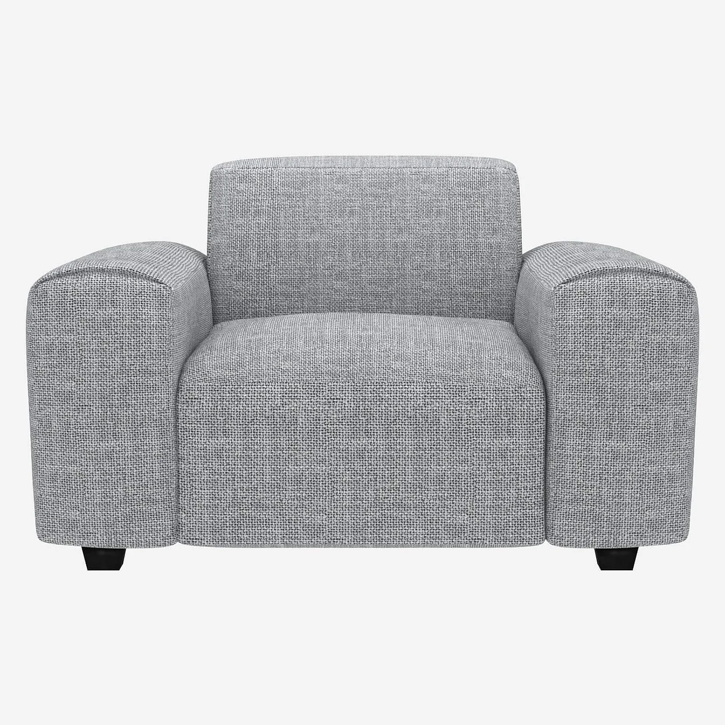 Fauteuil en tissu Melina - Gris asphalte - 1
