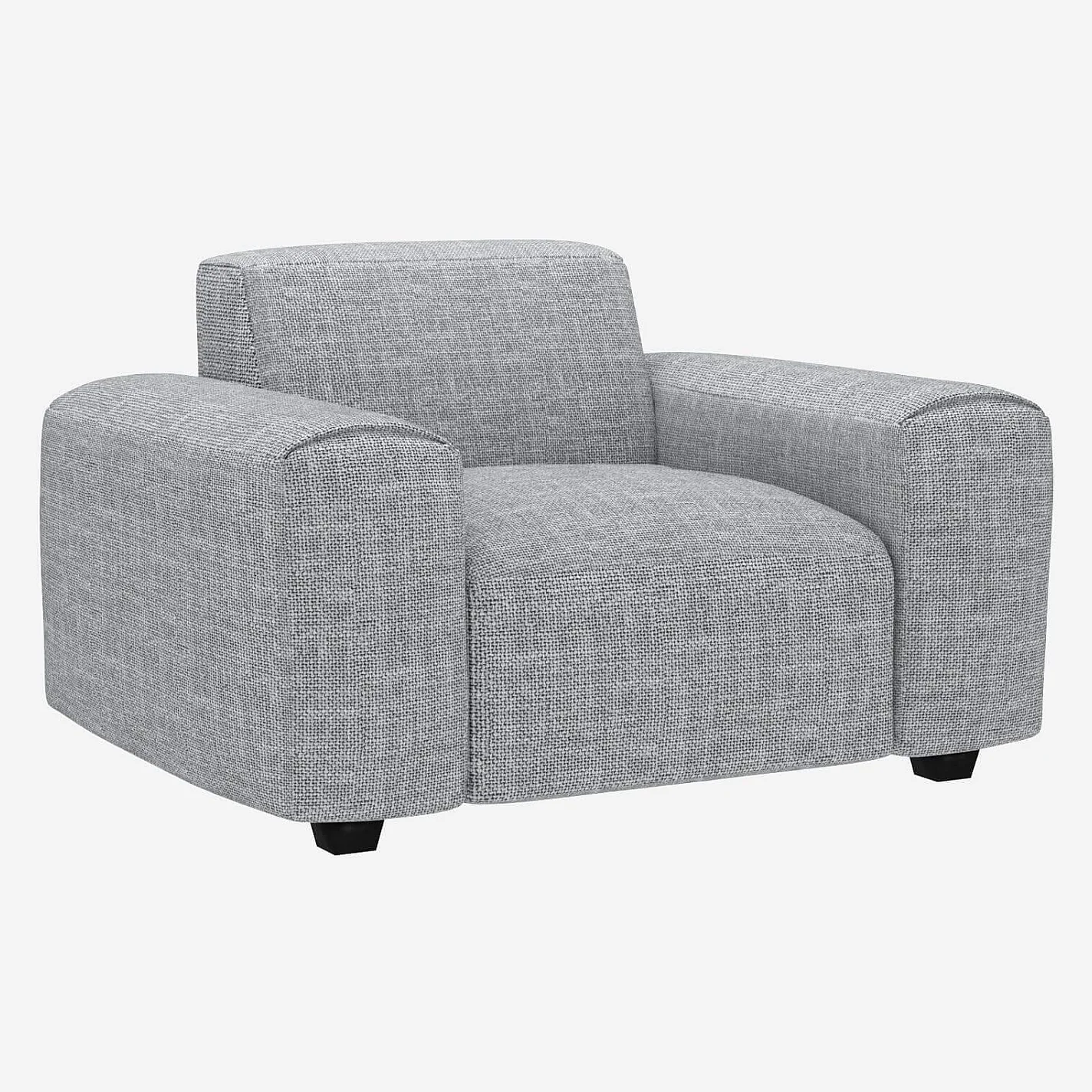 Fauteuil en tissu Melina - Gris asphalte - 2