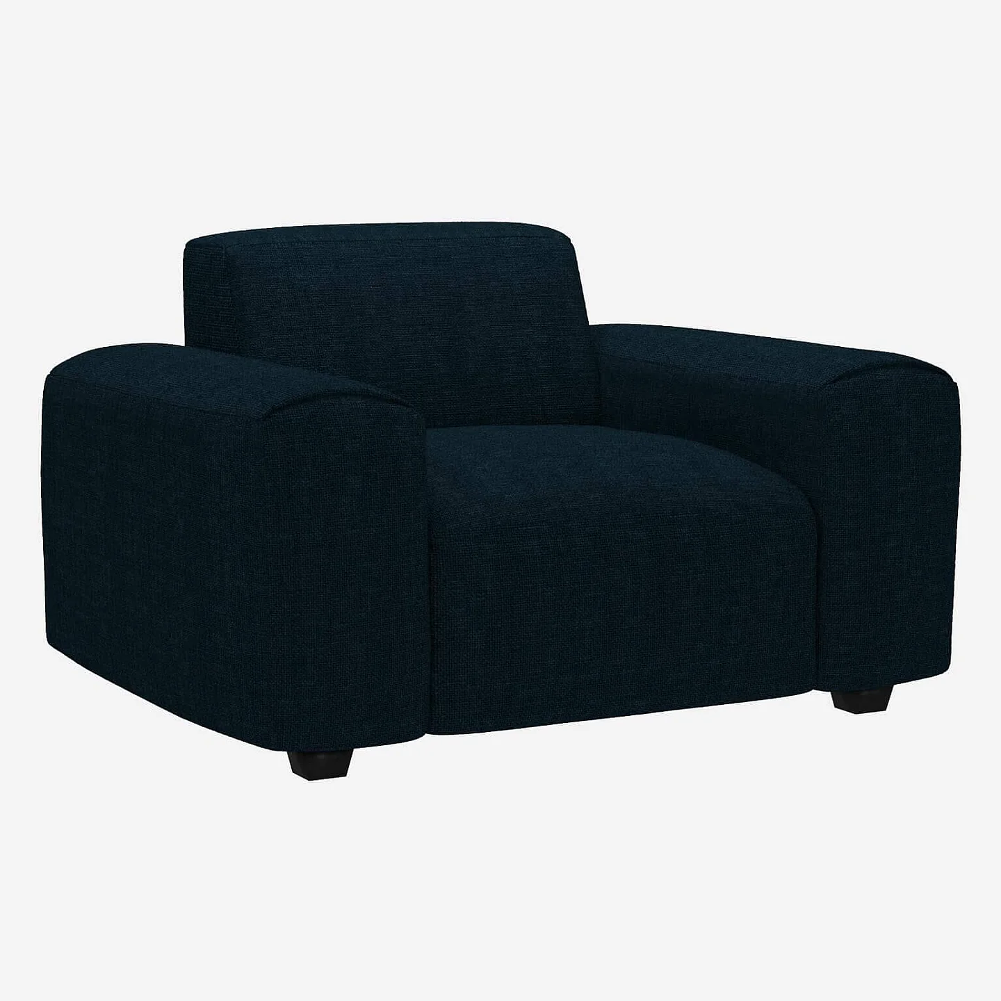 Fauteuil en tissu Melina - Bleu encre - 2