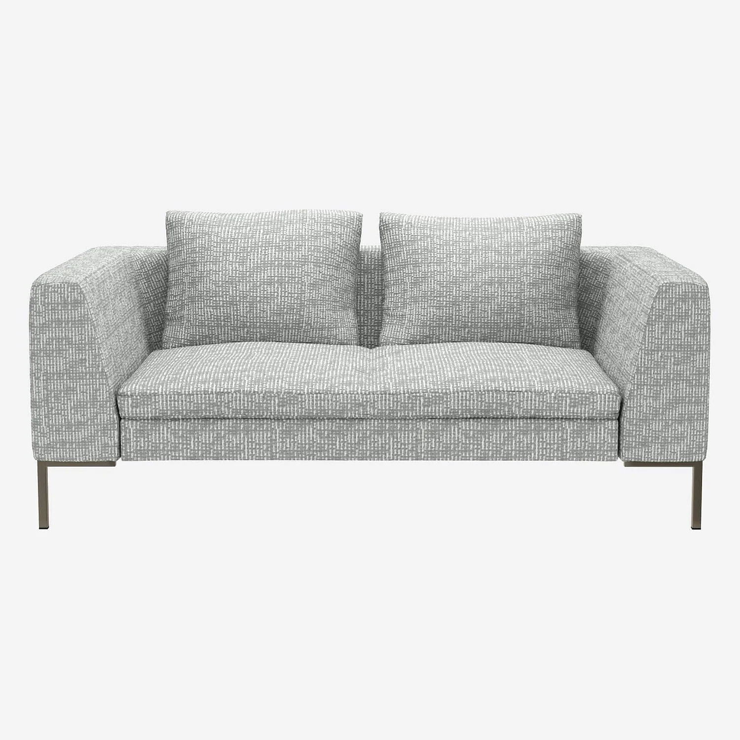 2-Sitzer-Sofa aus Alba-Stoff - Dunstgrau - 1