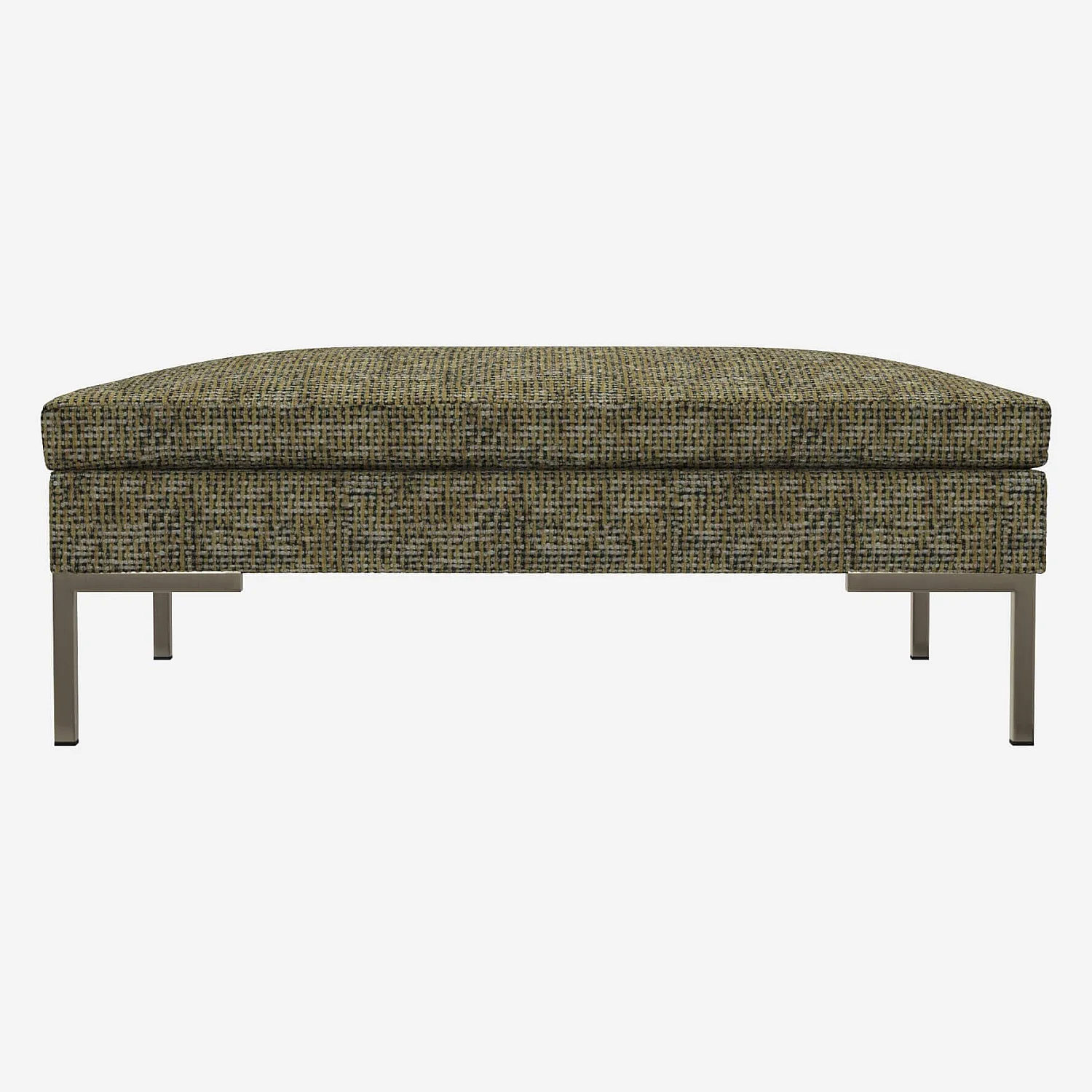 Repose-pieds en tissu Alba - Vert orage - 2