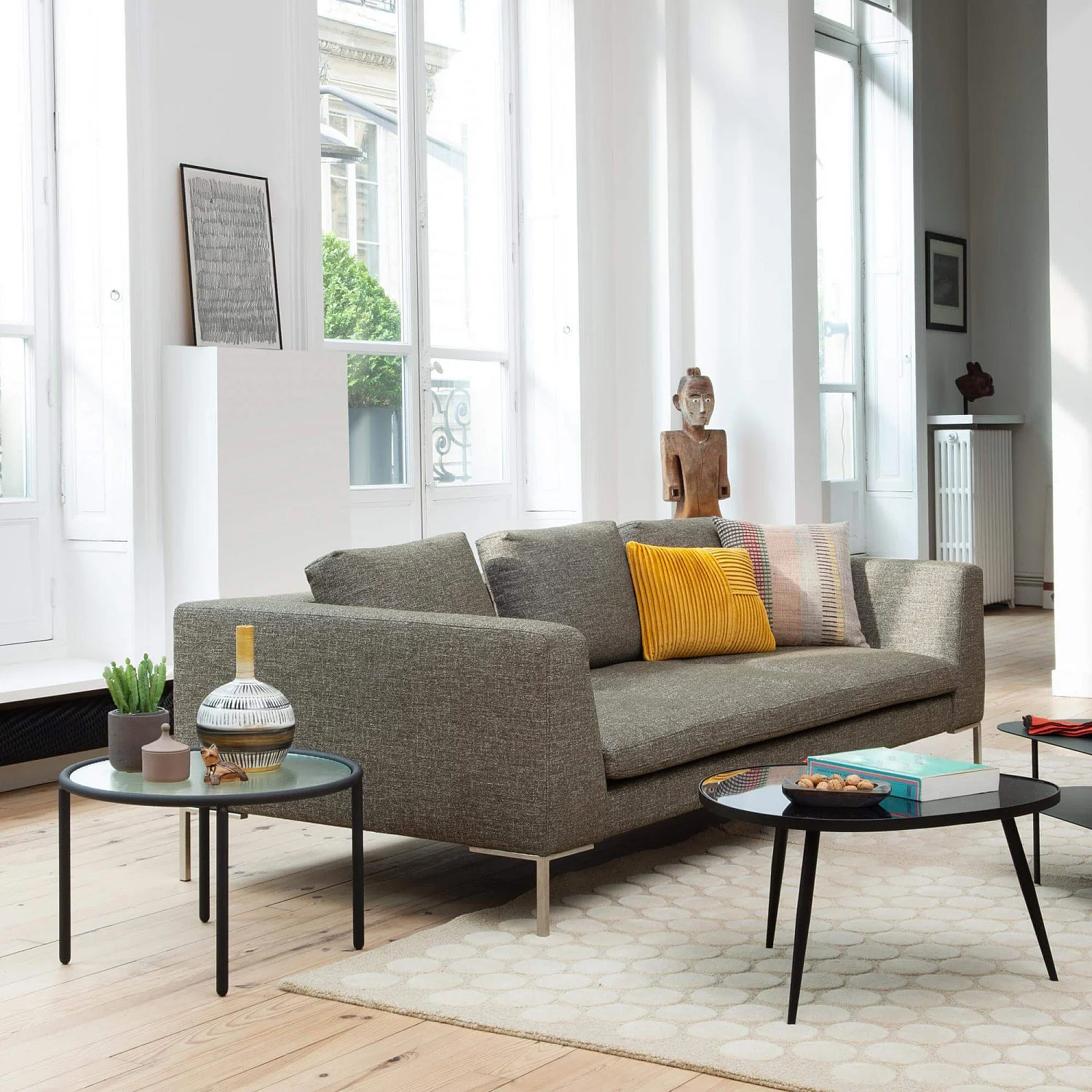 3-zitsbank stoffen Lucca - Schuimgroen - 1