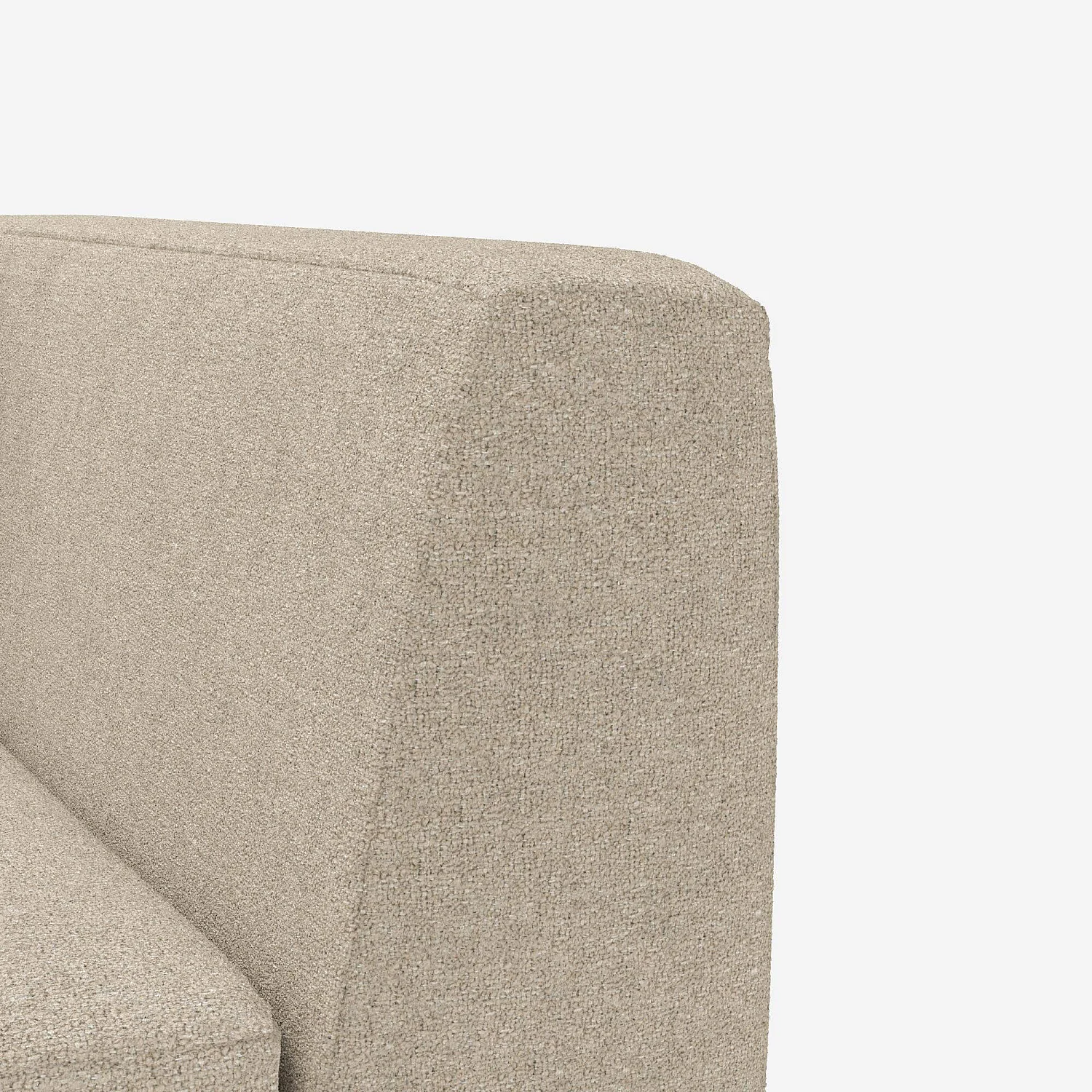 Canapé 2 places en tissu Lucca - Blanc mastic - 4