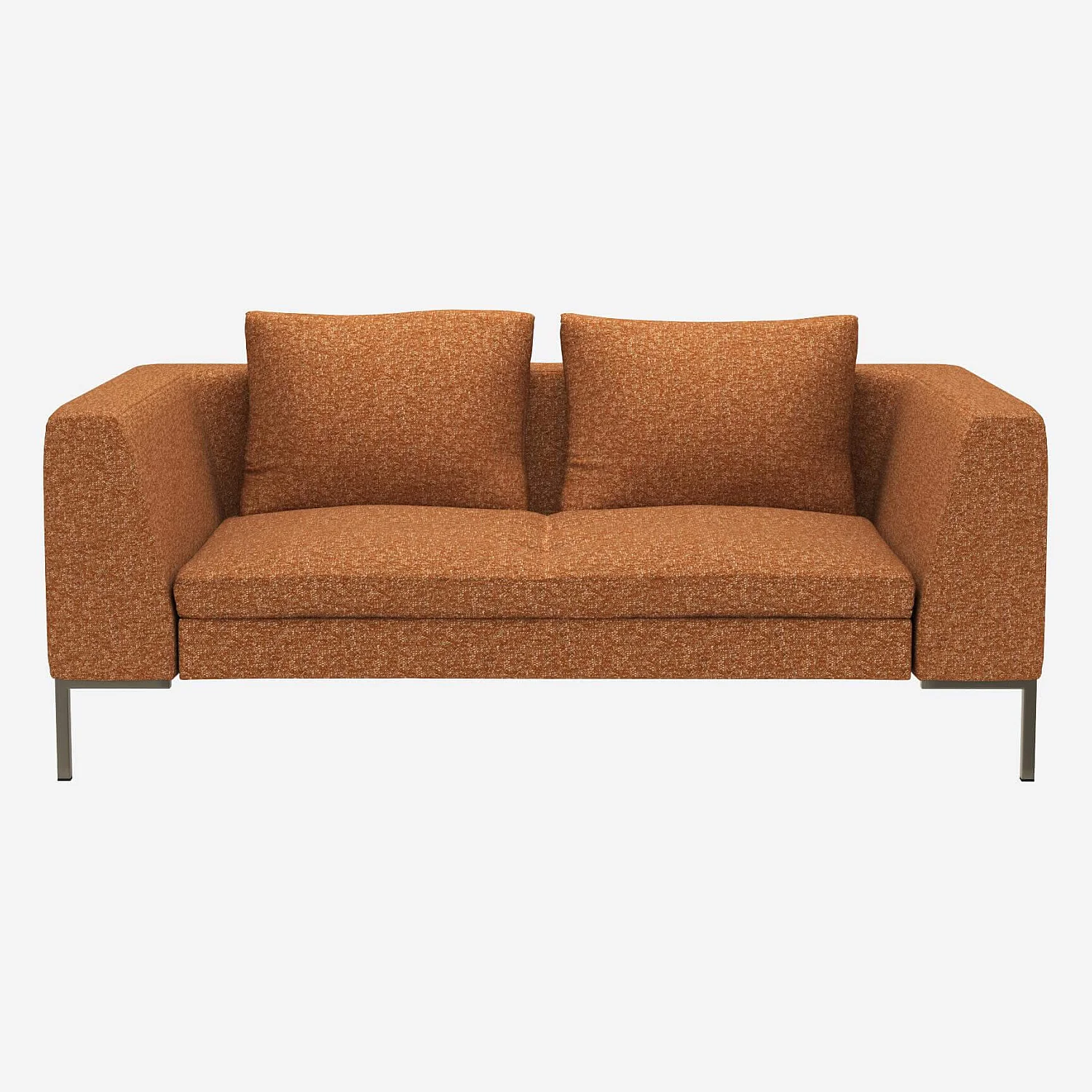 Divano 2 posti in tessuto Lucca - Marrone nocciola - 1